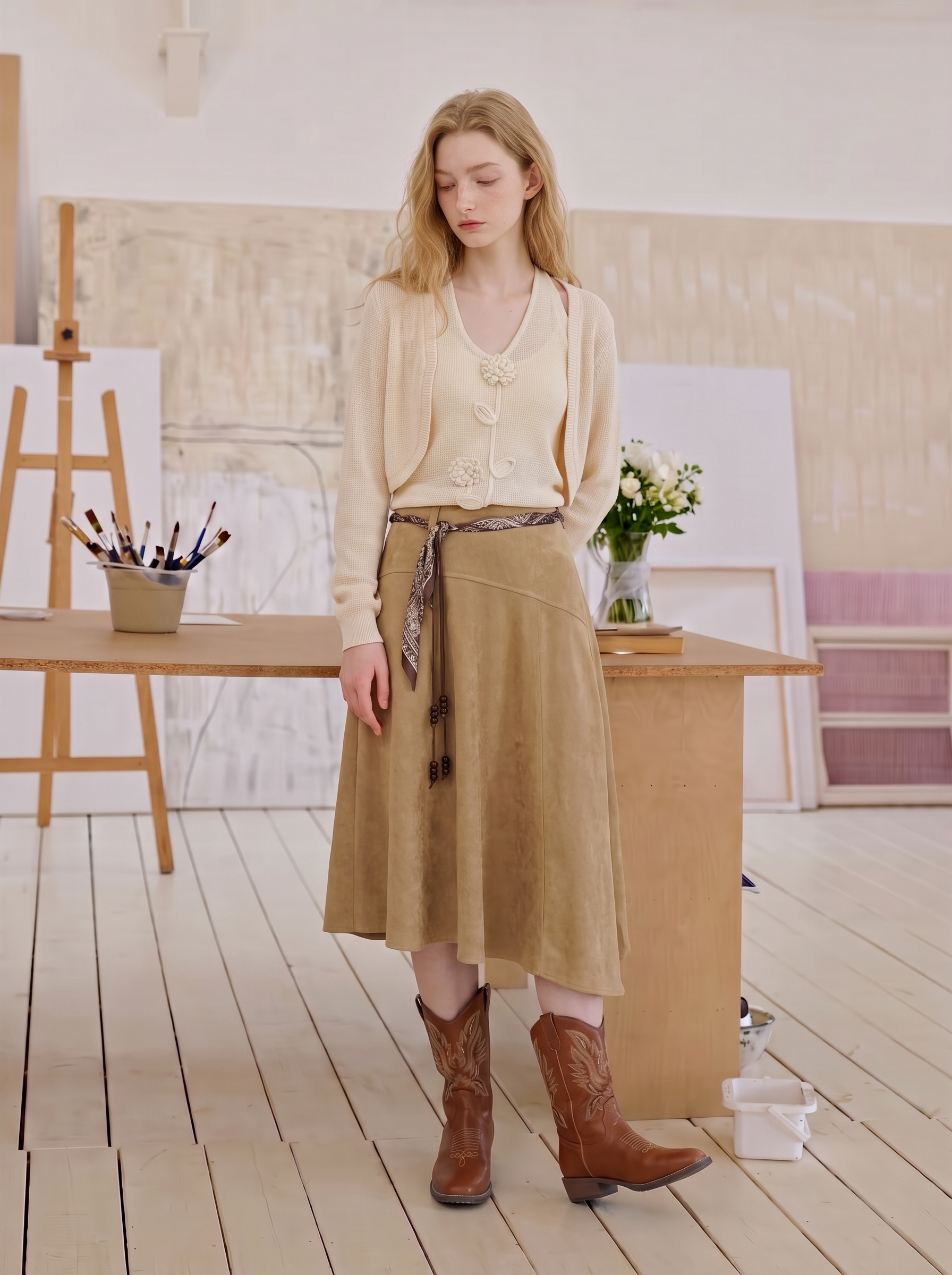 Minimalist fitted knit top-LYONSENS