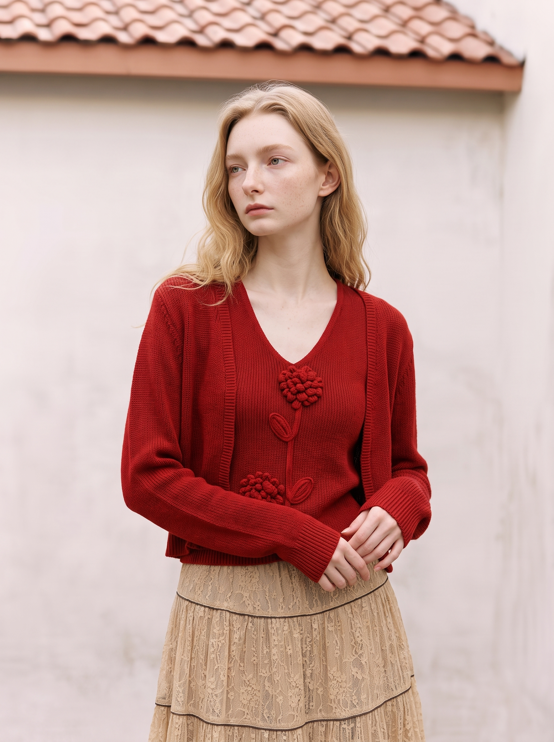Minimalist fitted knit top-LYONSENS