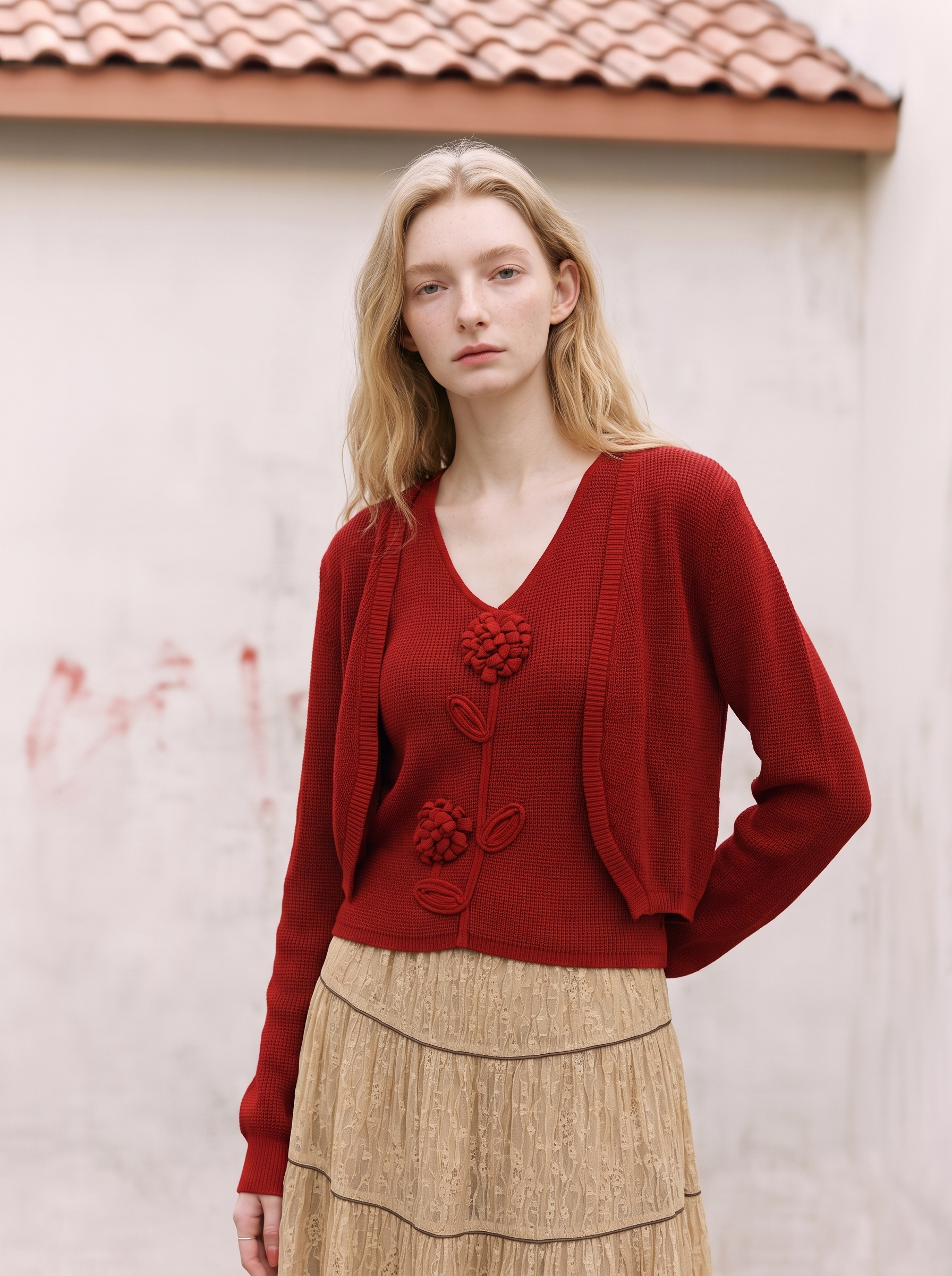 Minimalist fitted knit top-LYONSENS