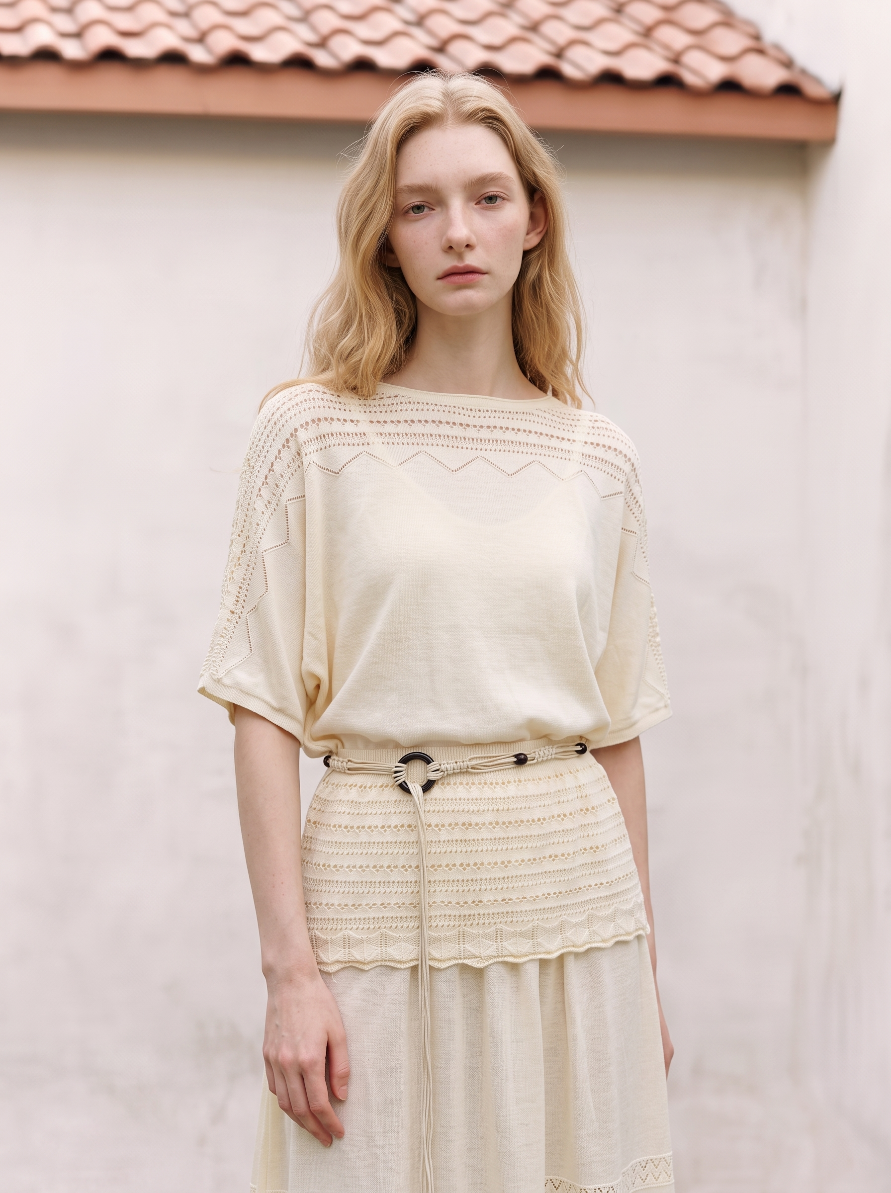Vintage high-waisted two-piece set-LYONSENS