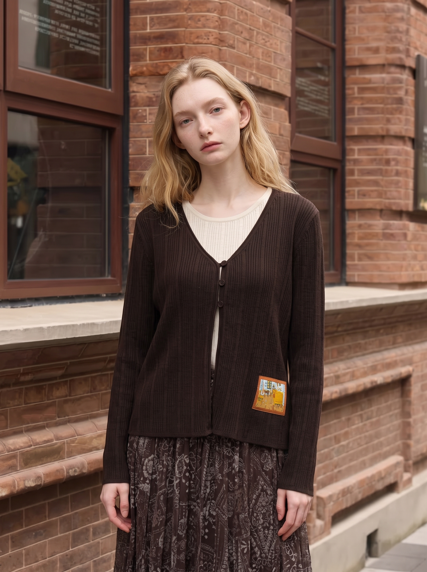 Relaxed-fit basic knit sweater-LYONSENS