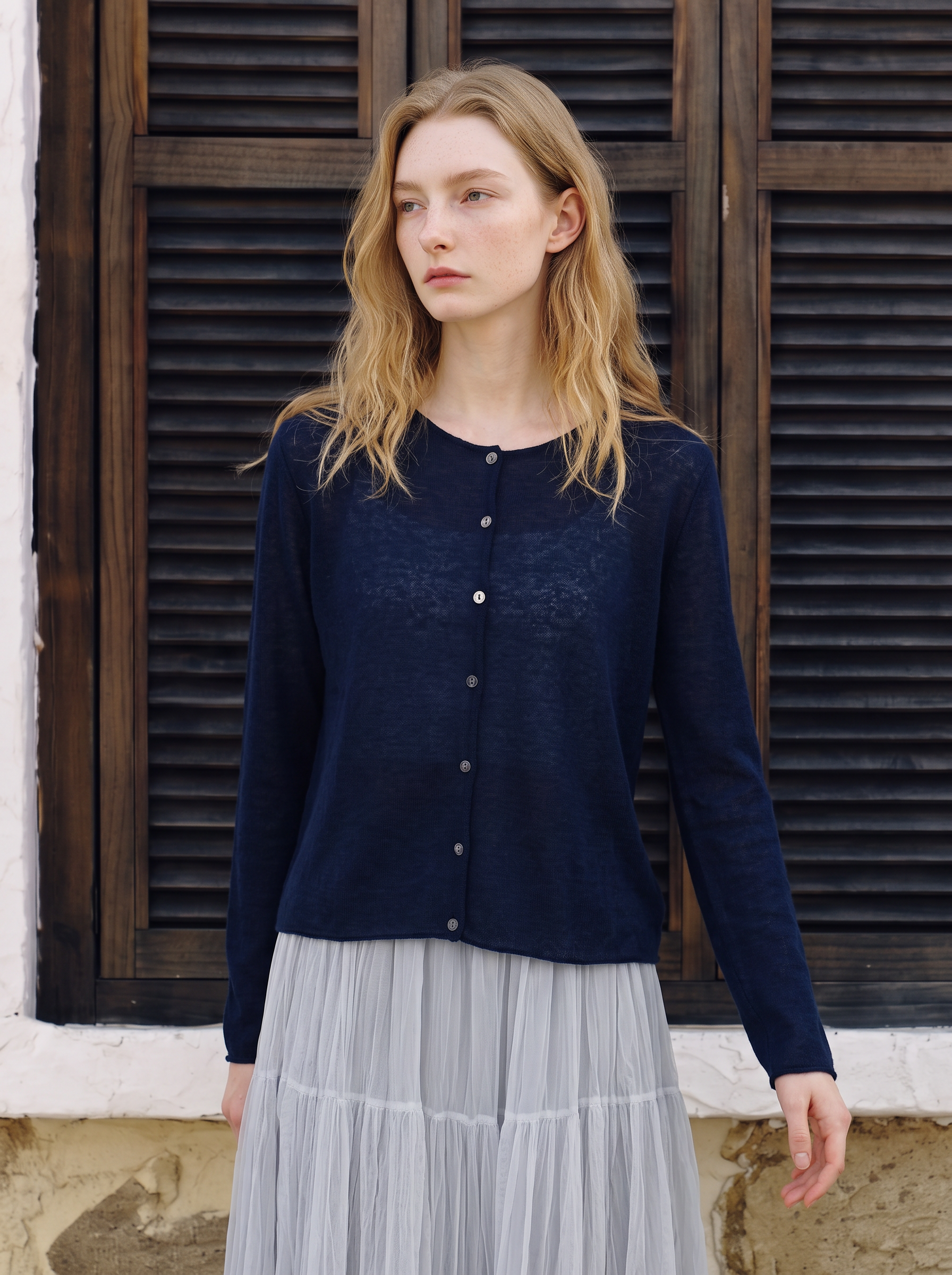 Relaxed-fit basic knit sweater-LYONSENS