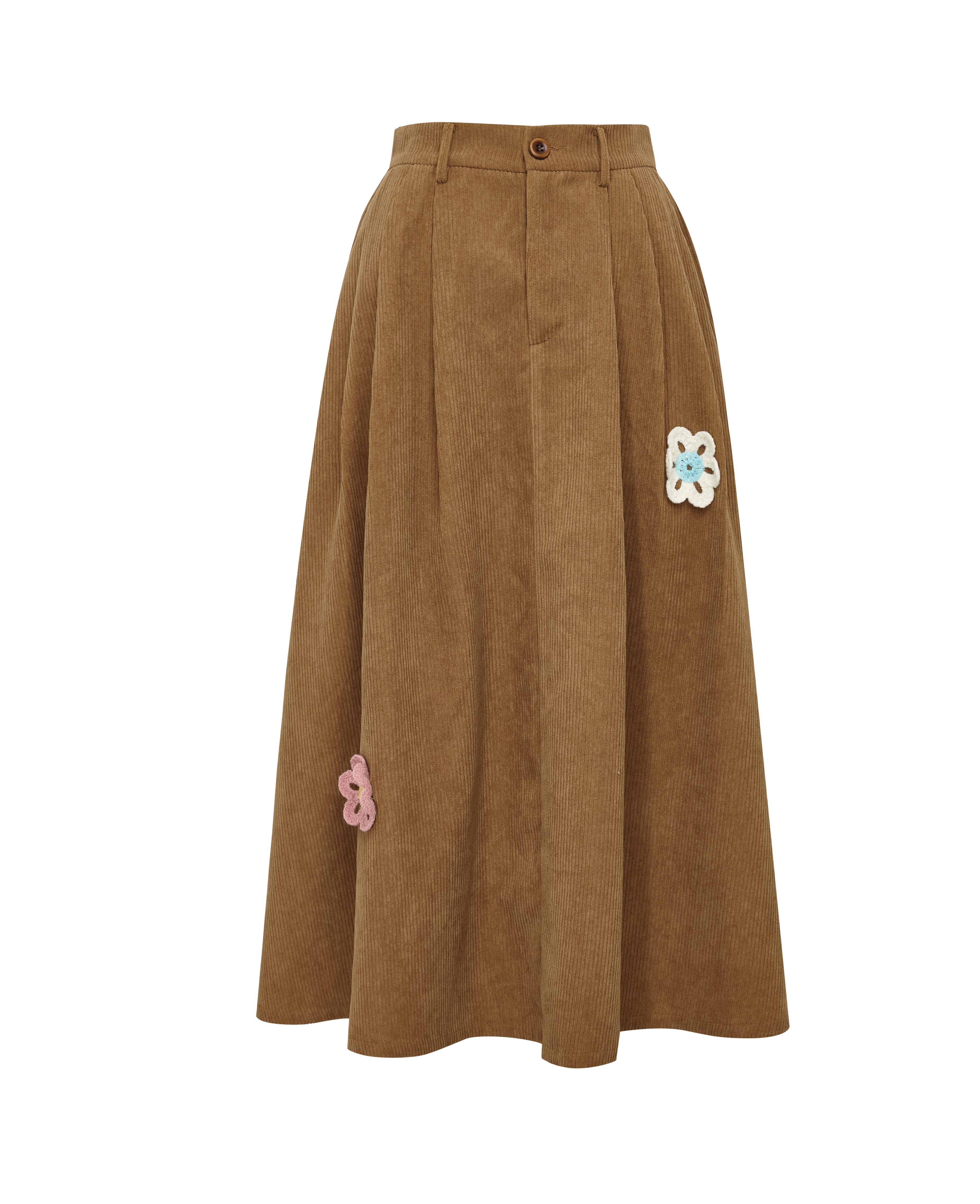 Embroidered High-Waisted Full-Skirt Skirt-LYONSENS