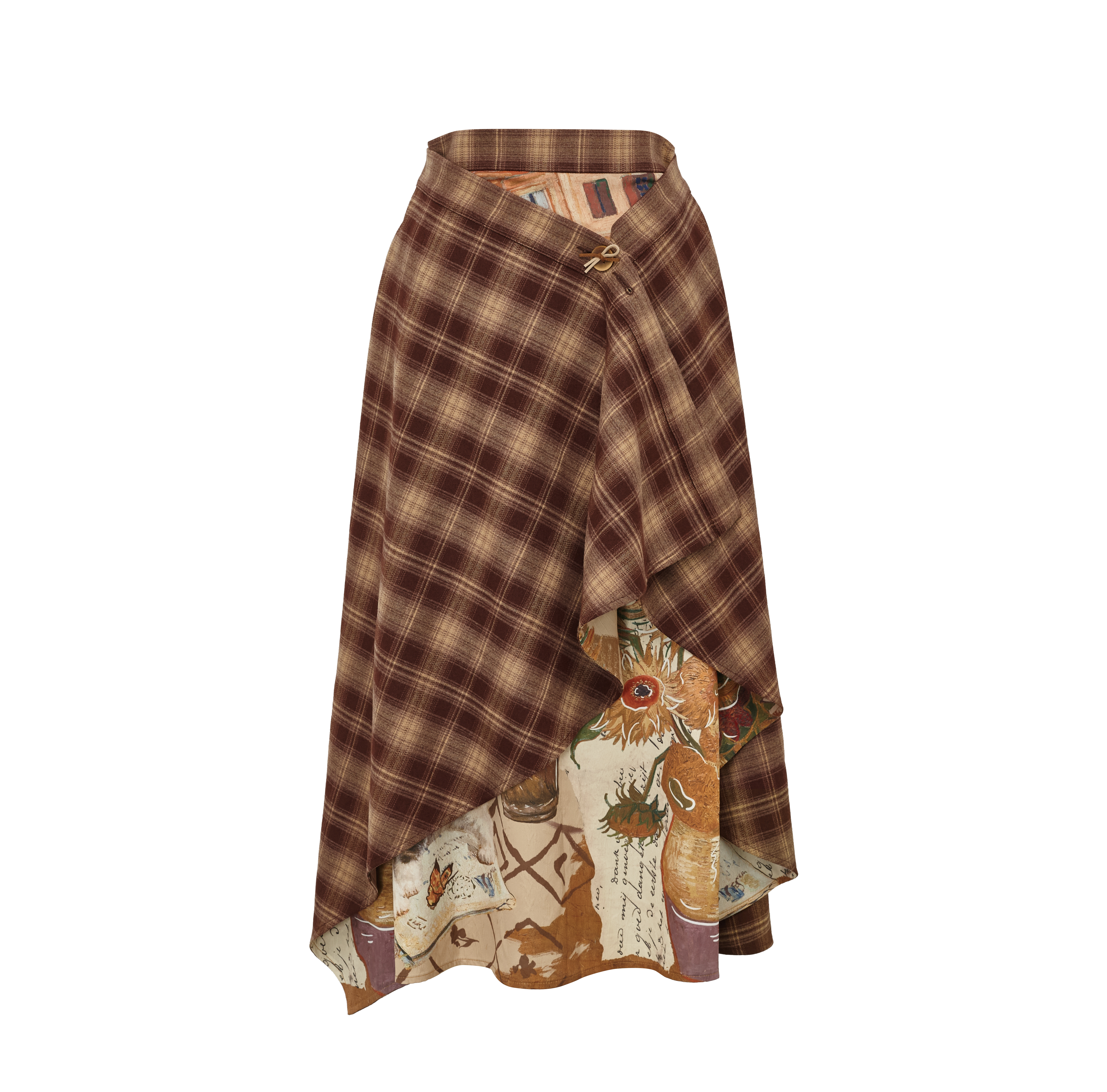 Floral Patchwork Skirt-LYONSENS