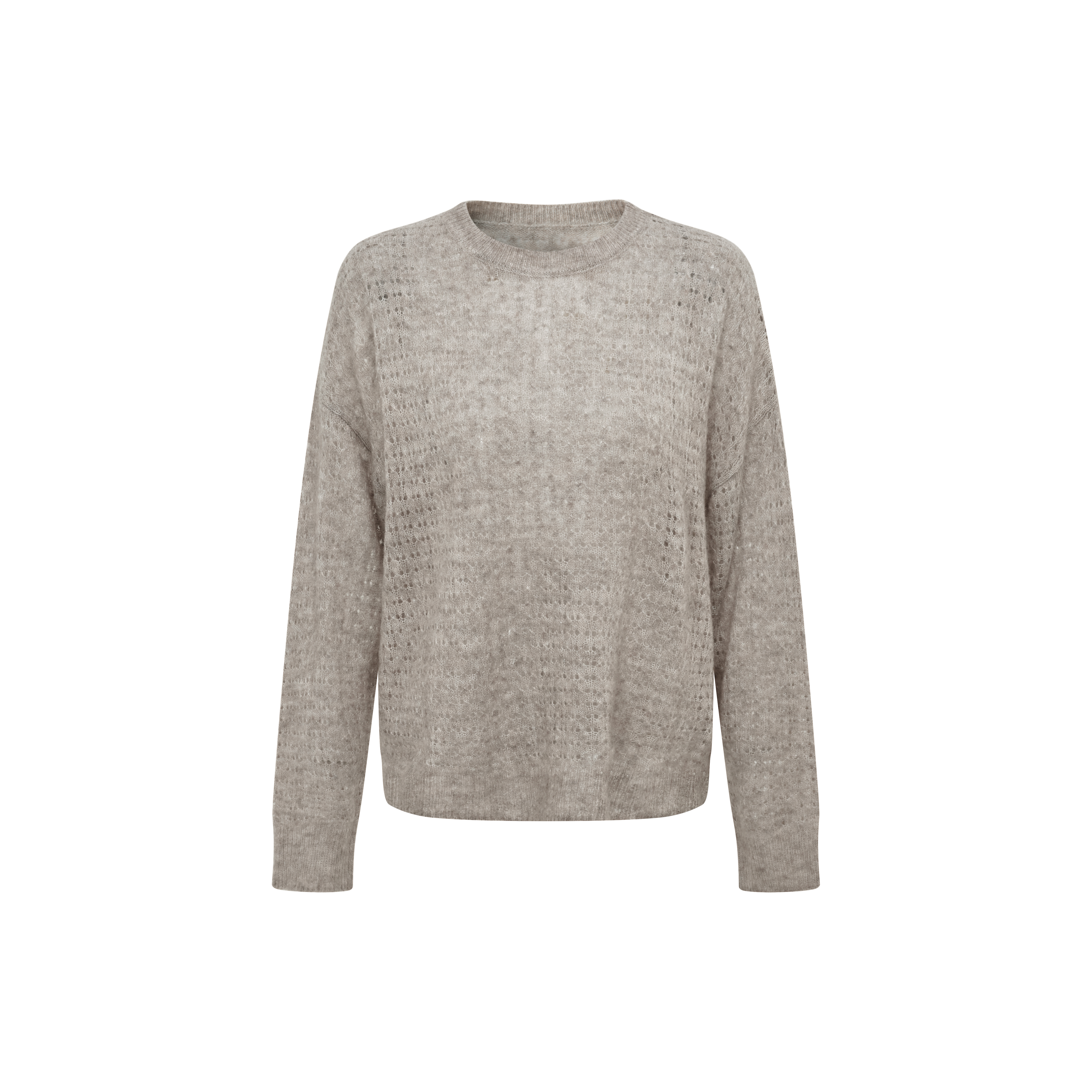 Loose-fit mesh knit sweater-LYONSENS