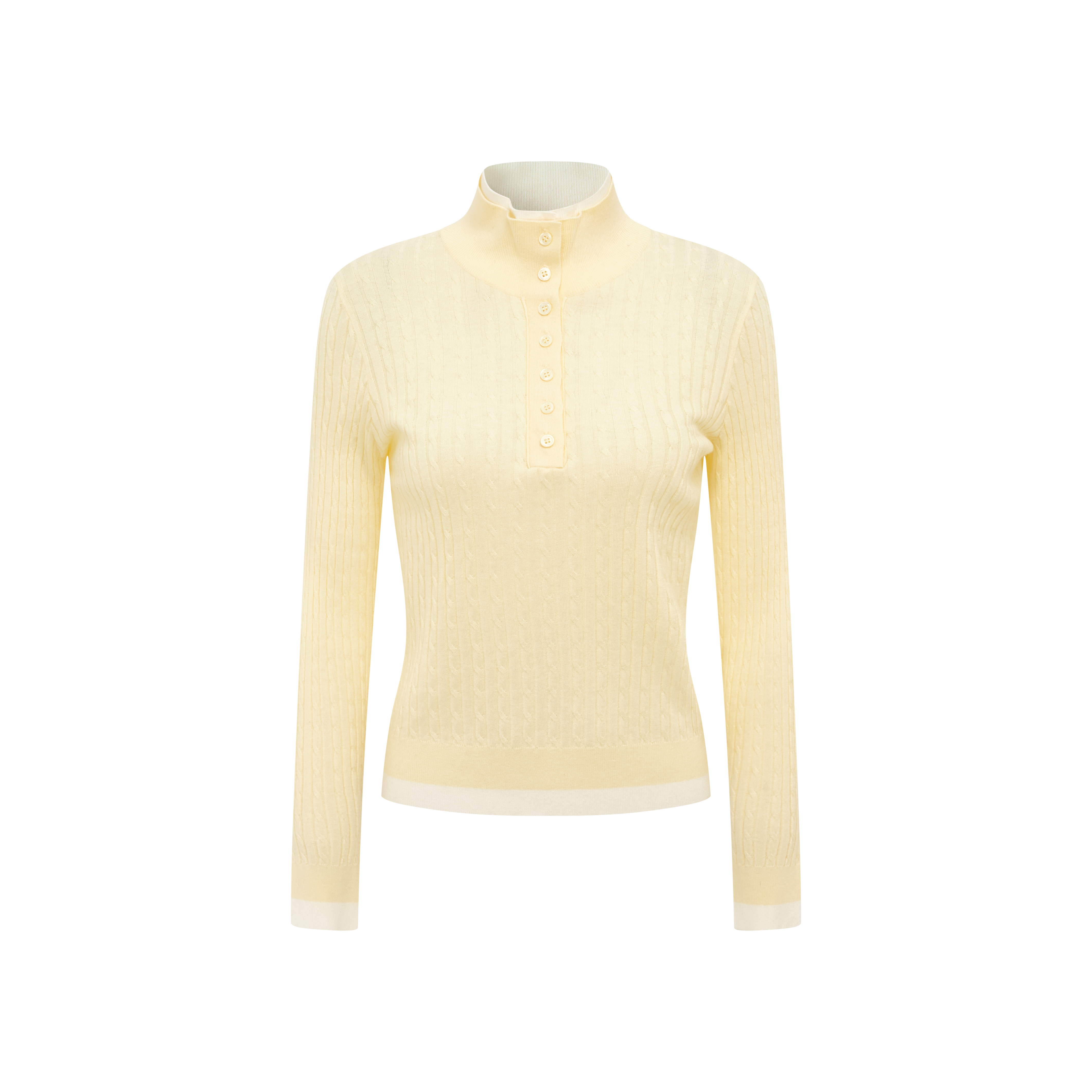 Minimalist collared cropped knit top-LYONSENS