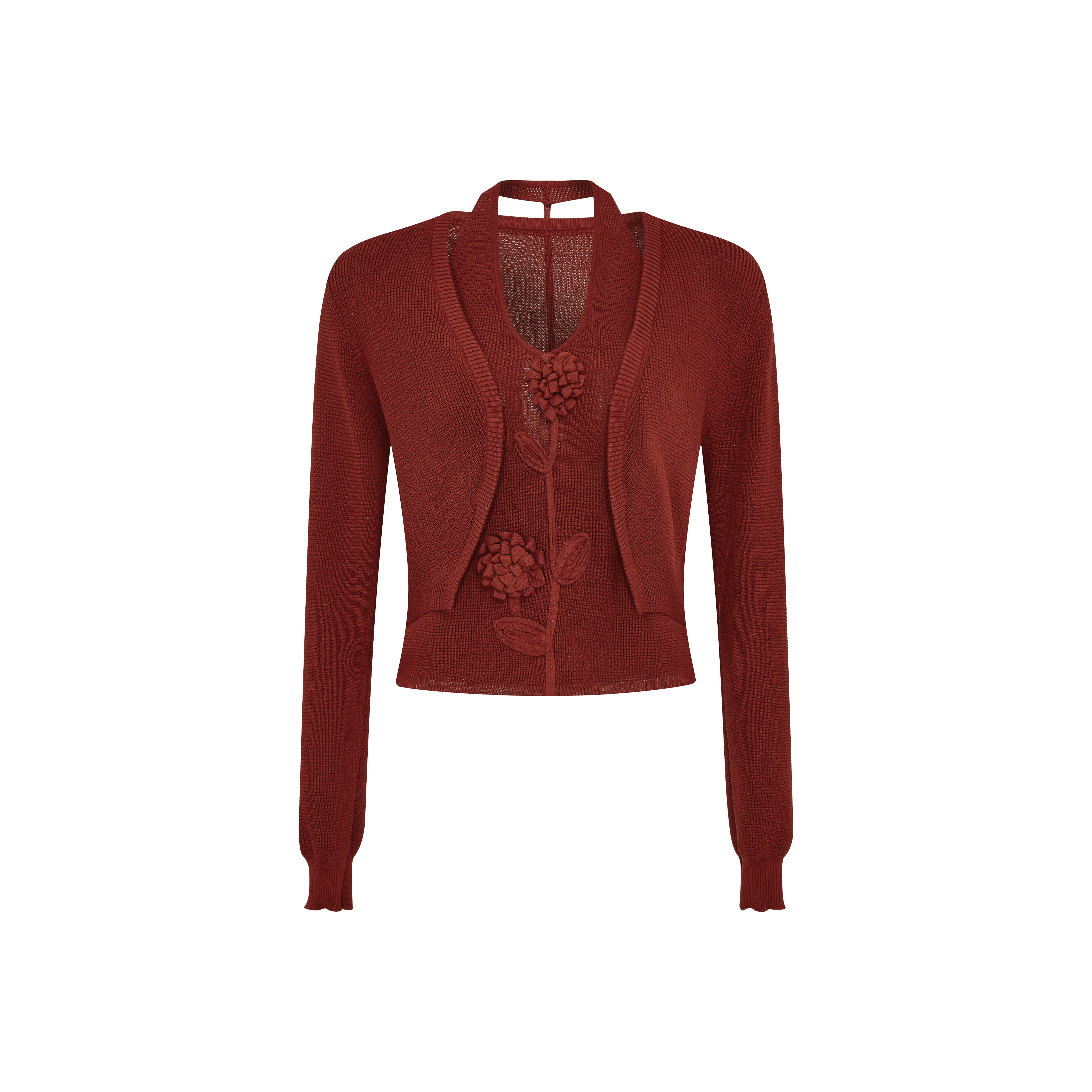 Minimalist fitted knit top-LYONSENS