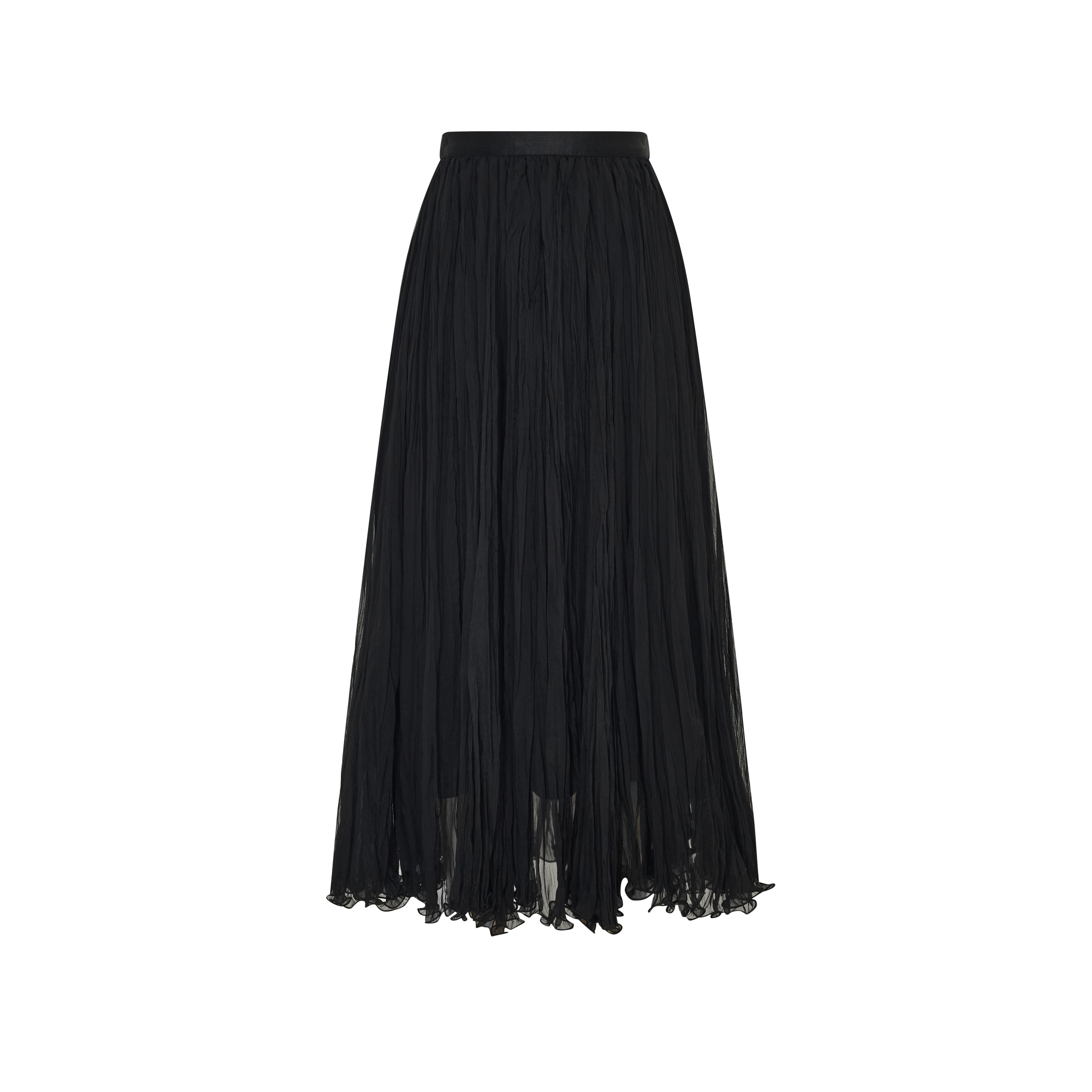 Vintage-style midi skirt with a fluid drape-LYONSENS