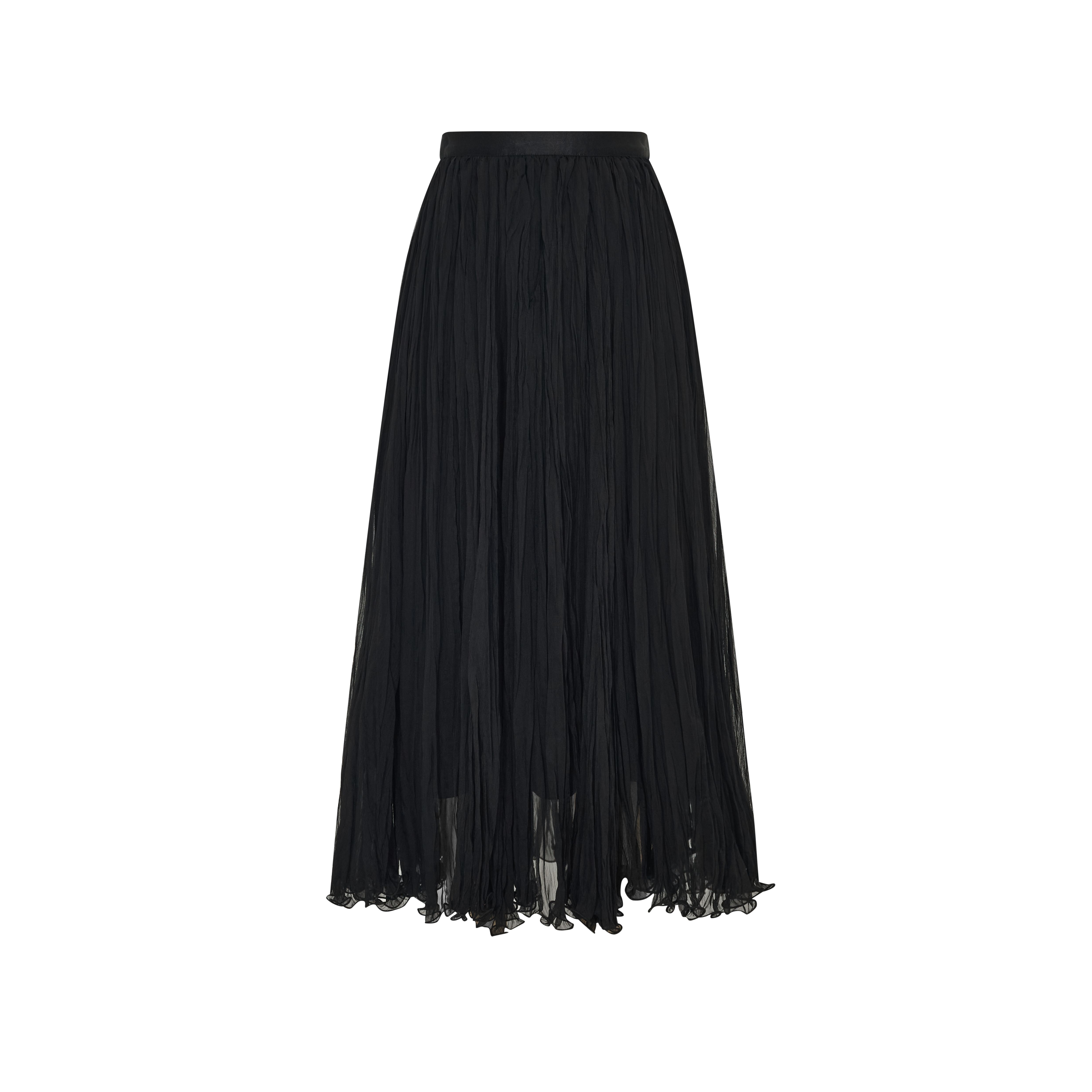 Vintage-style midi skirt with a fluid drape-LYONSENS