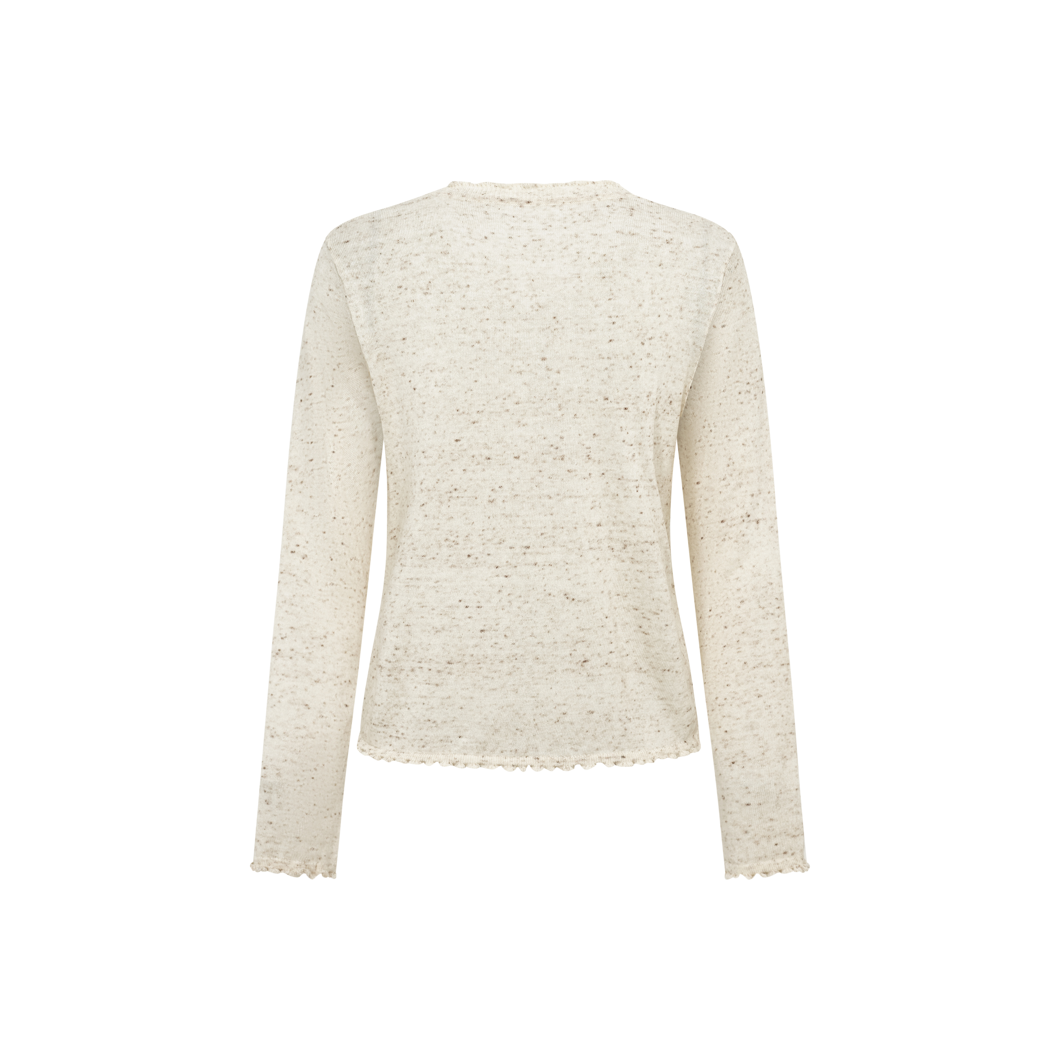 Loose-fit round-neck knitted cardigan-LYONSENS