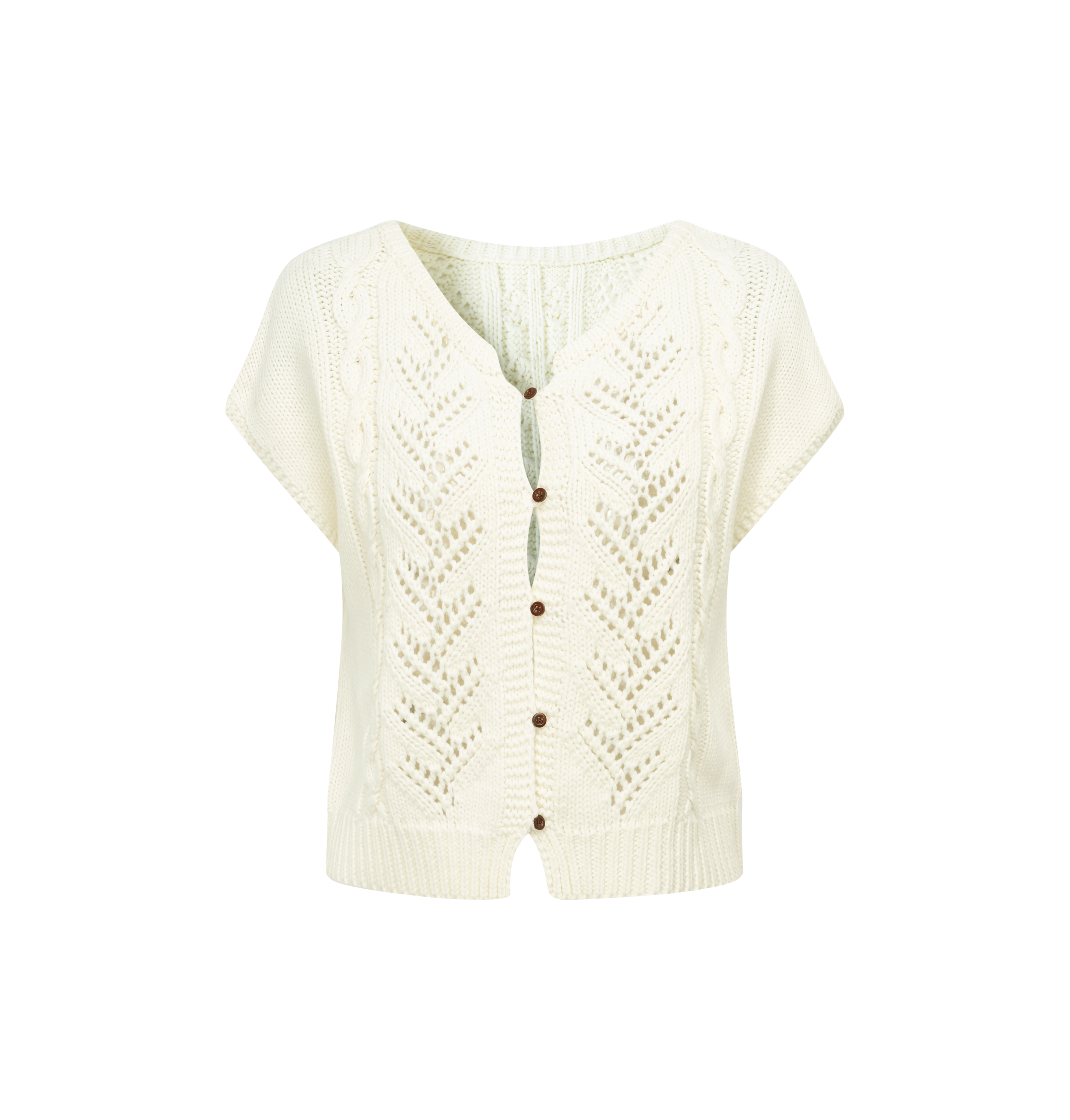 Soft-textured cropped vest-LYONSENS