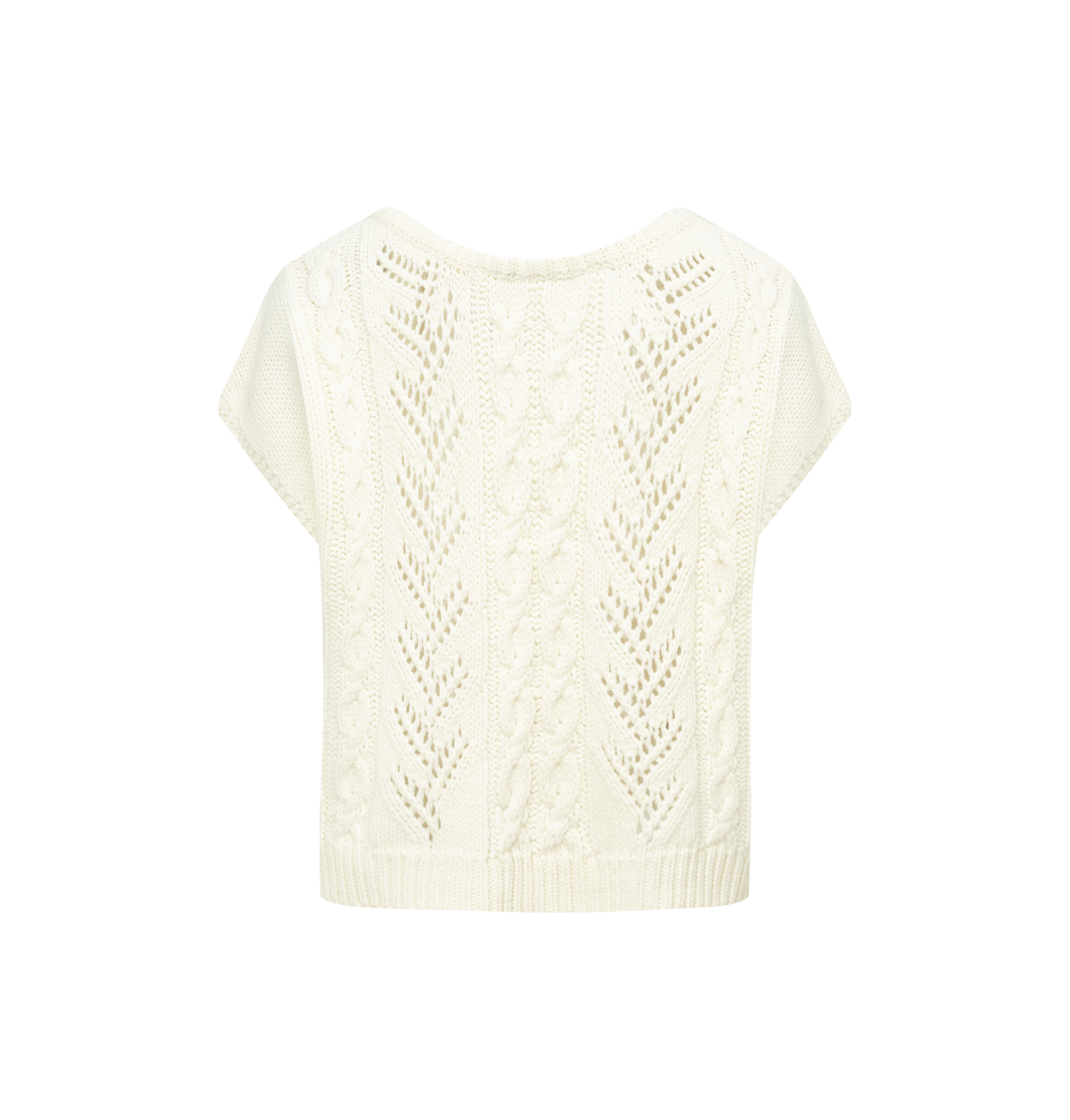 Soft-textured cropped vest-LYONSENS