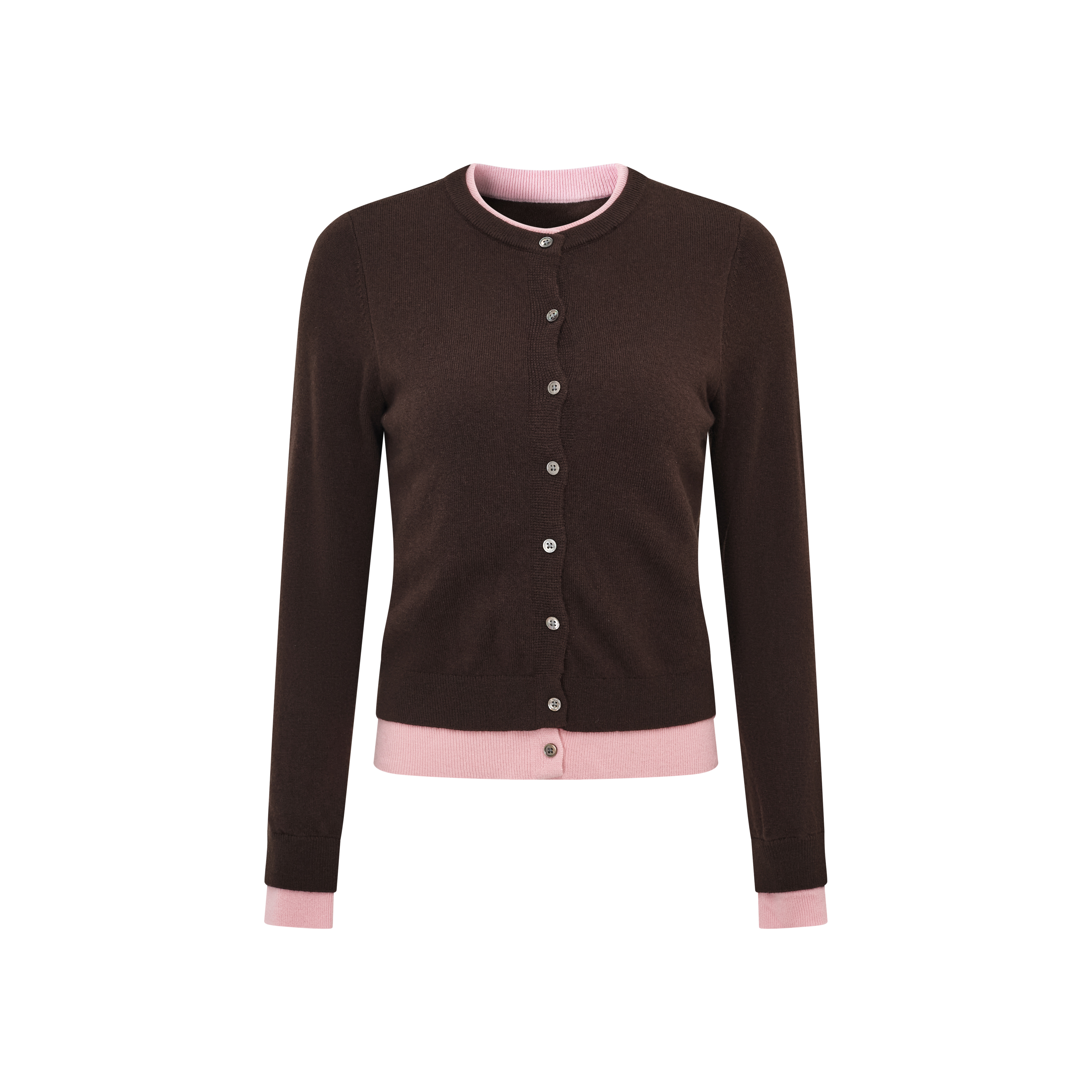 Minimalist cropped long-sleeve knit sweater-LYONSENS