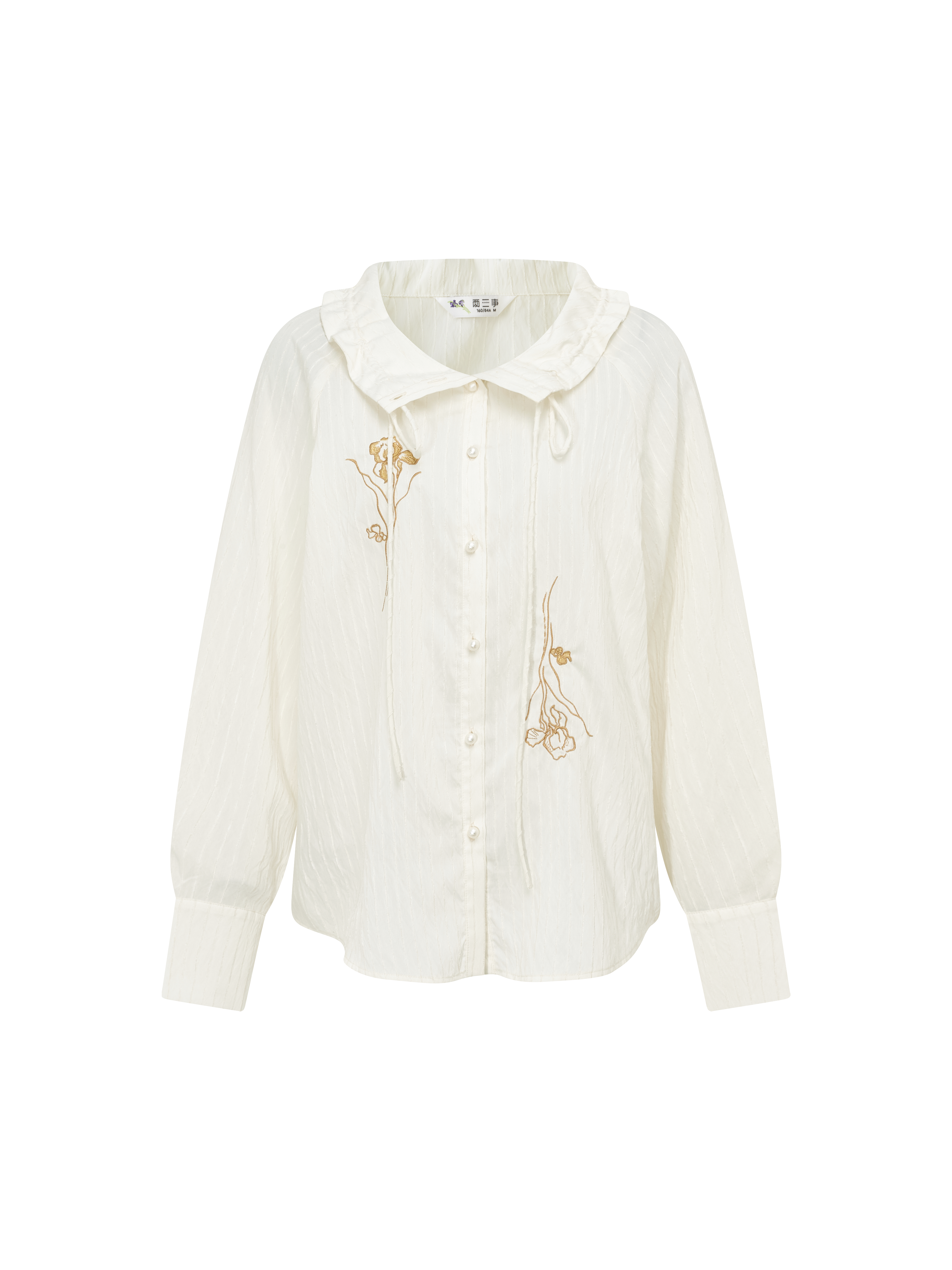 Long Sleeve Turn-Down Collar Shirt-LYONSENS