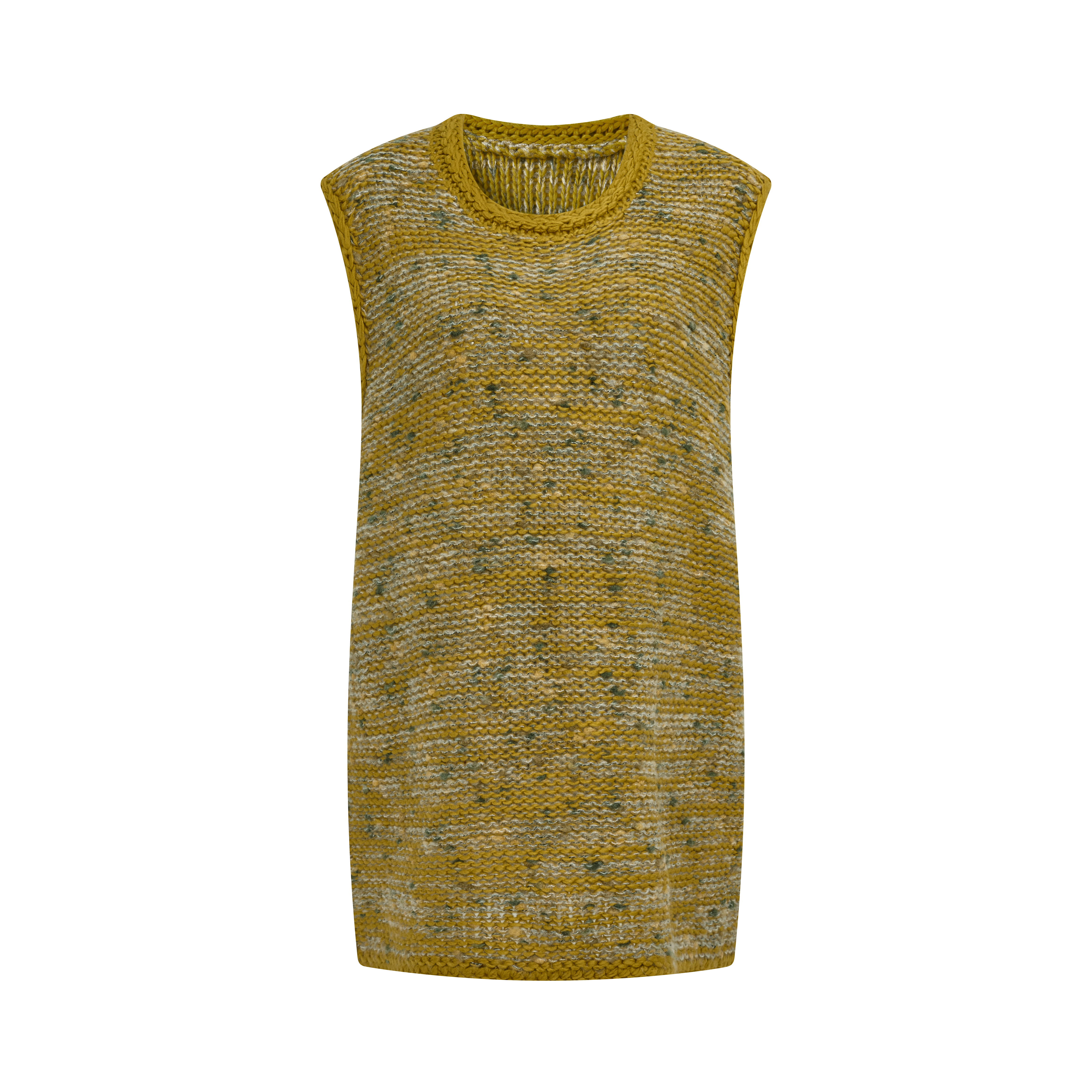 Fresh-style embroidered knit vest-LYONSENS