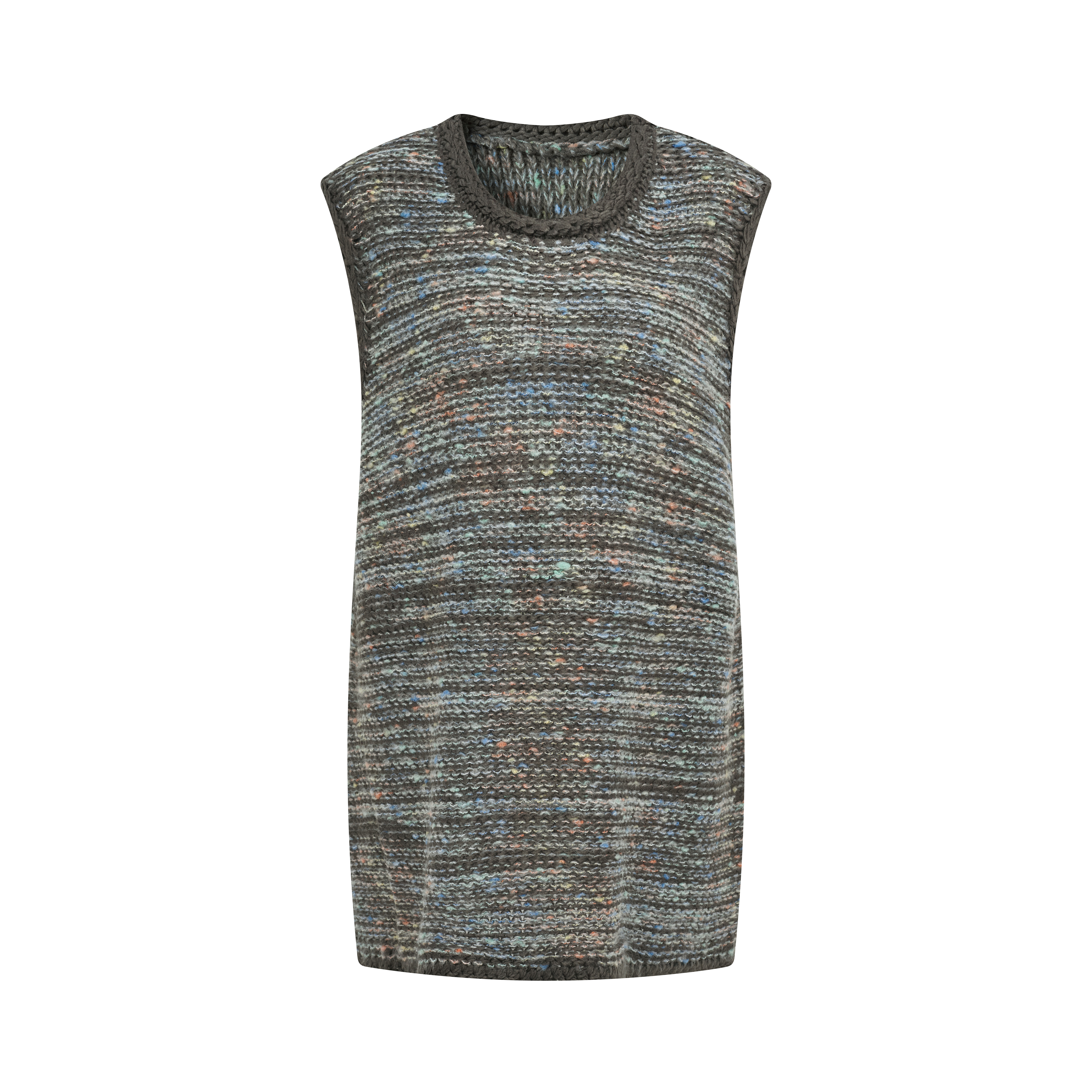 Fresh-style embroidered knit vest-LYONSENS