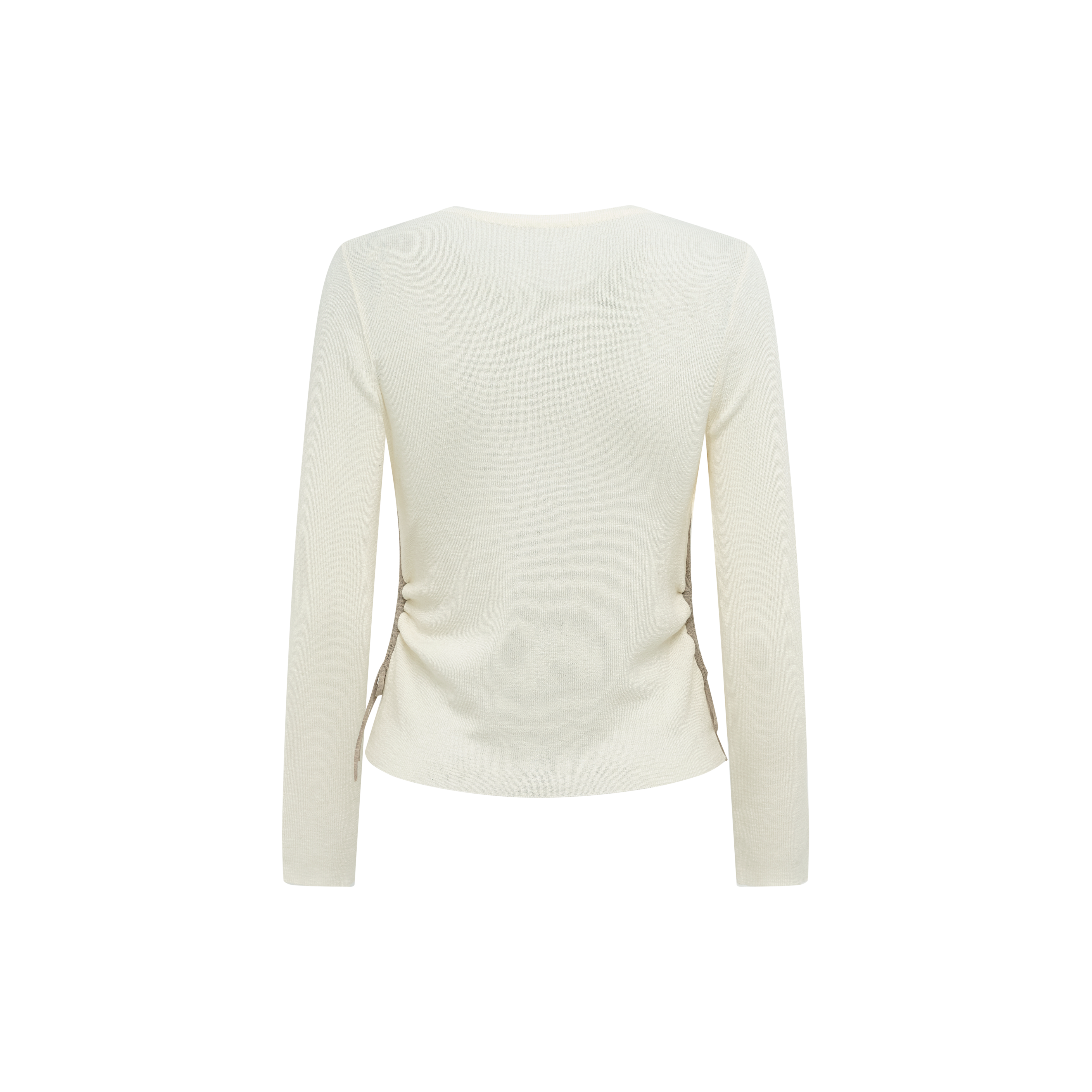 Minimalist solid-color long-sleeve knit sweater-LYONSENS