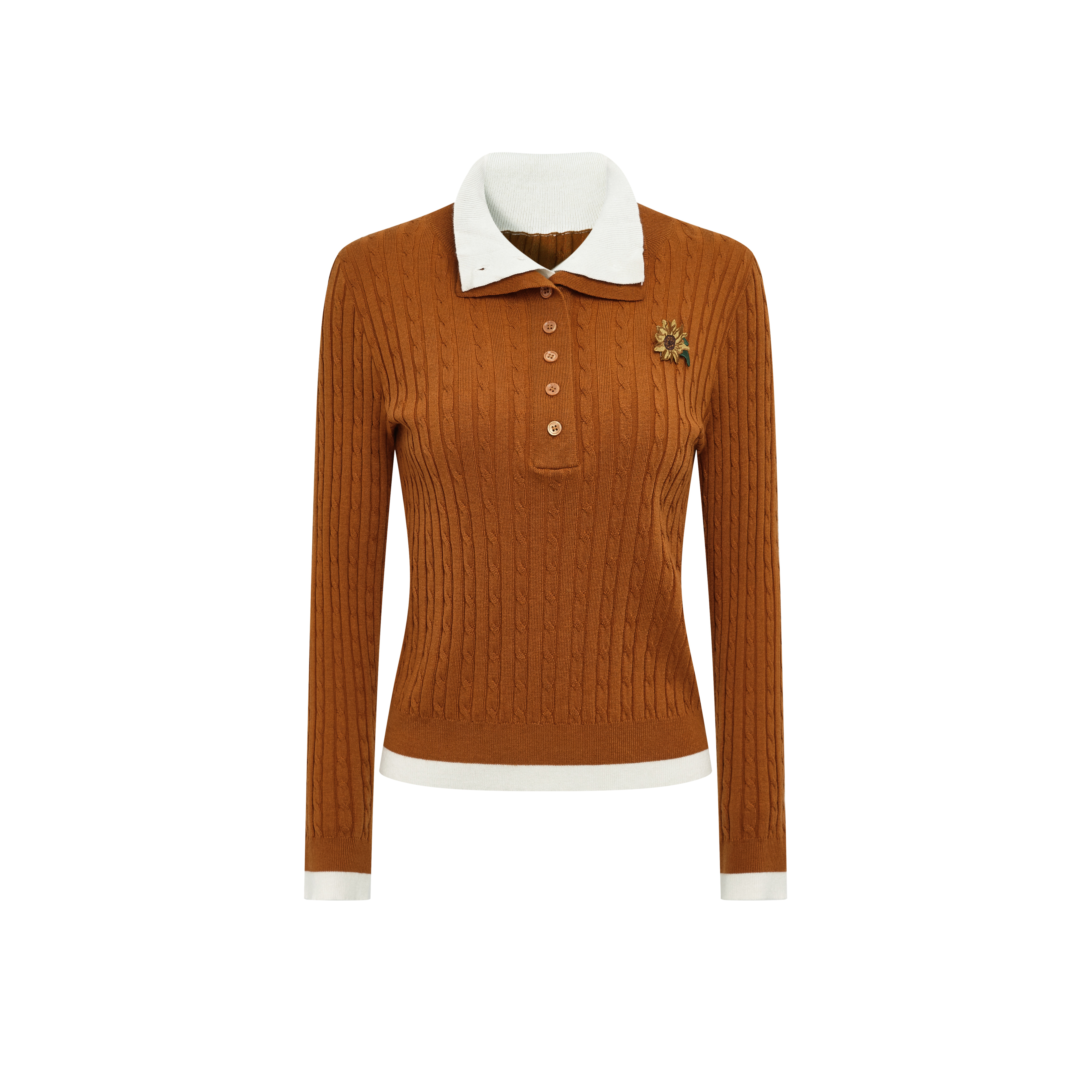 Vintage Casual Crew Neck Knit Sweater-LYONSENS
