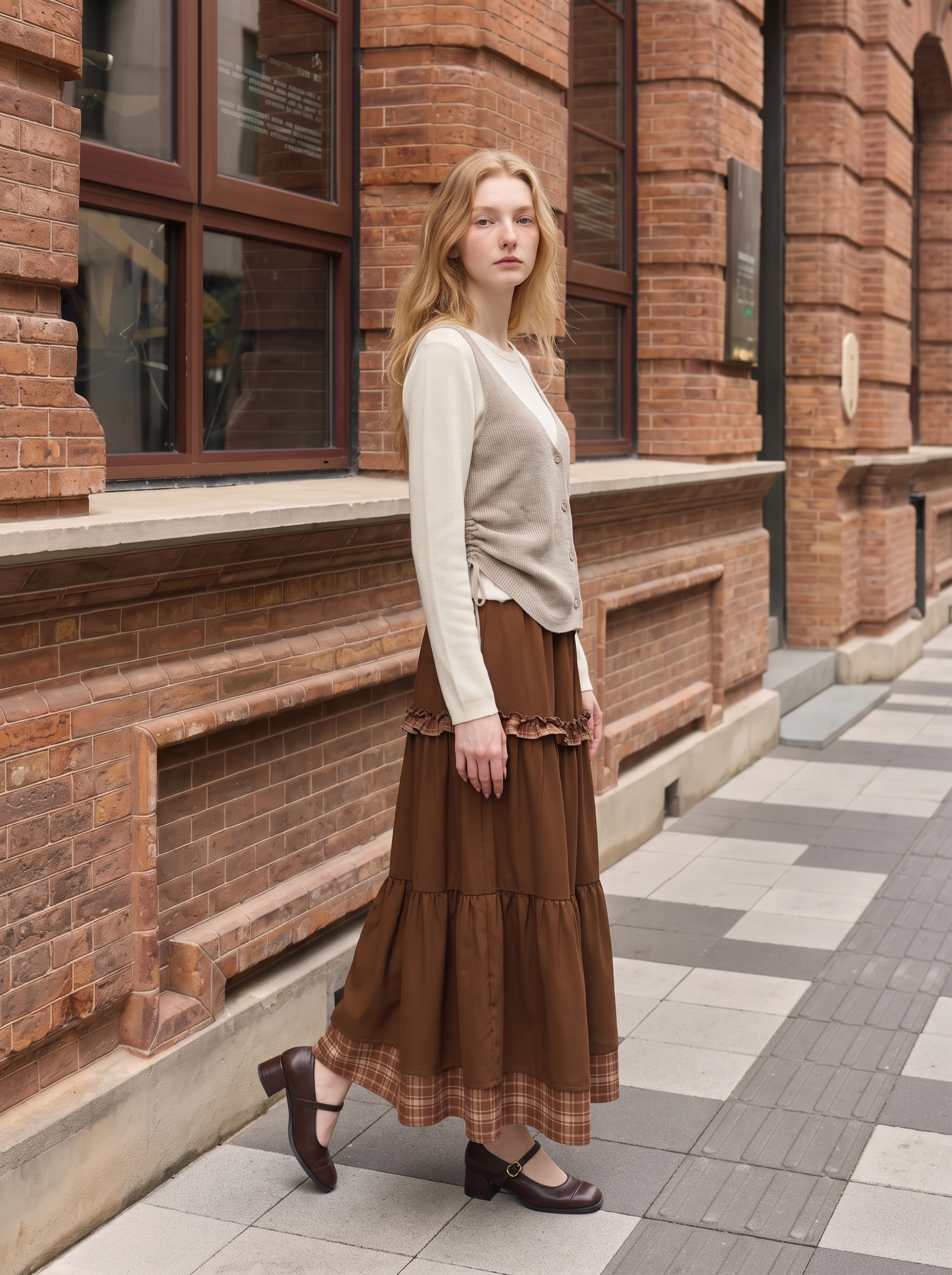 Minimalist solid-color long-sleeve knit sweater-LYONSENS