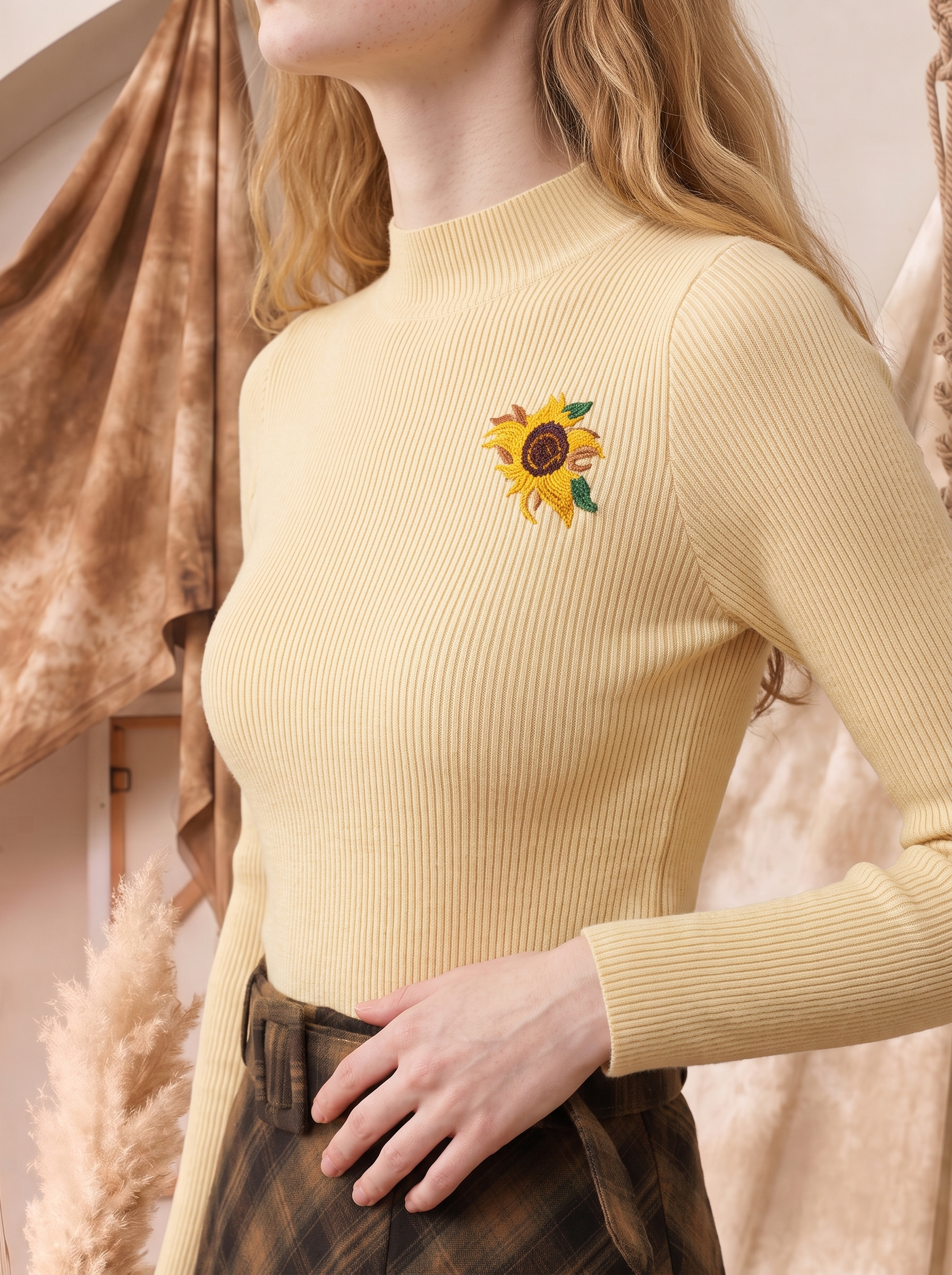 Floral Patchwork Dress-LYONSENS