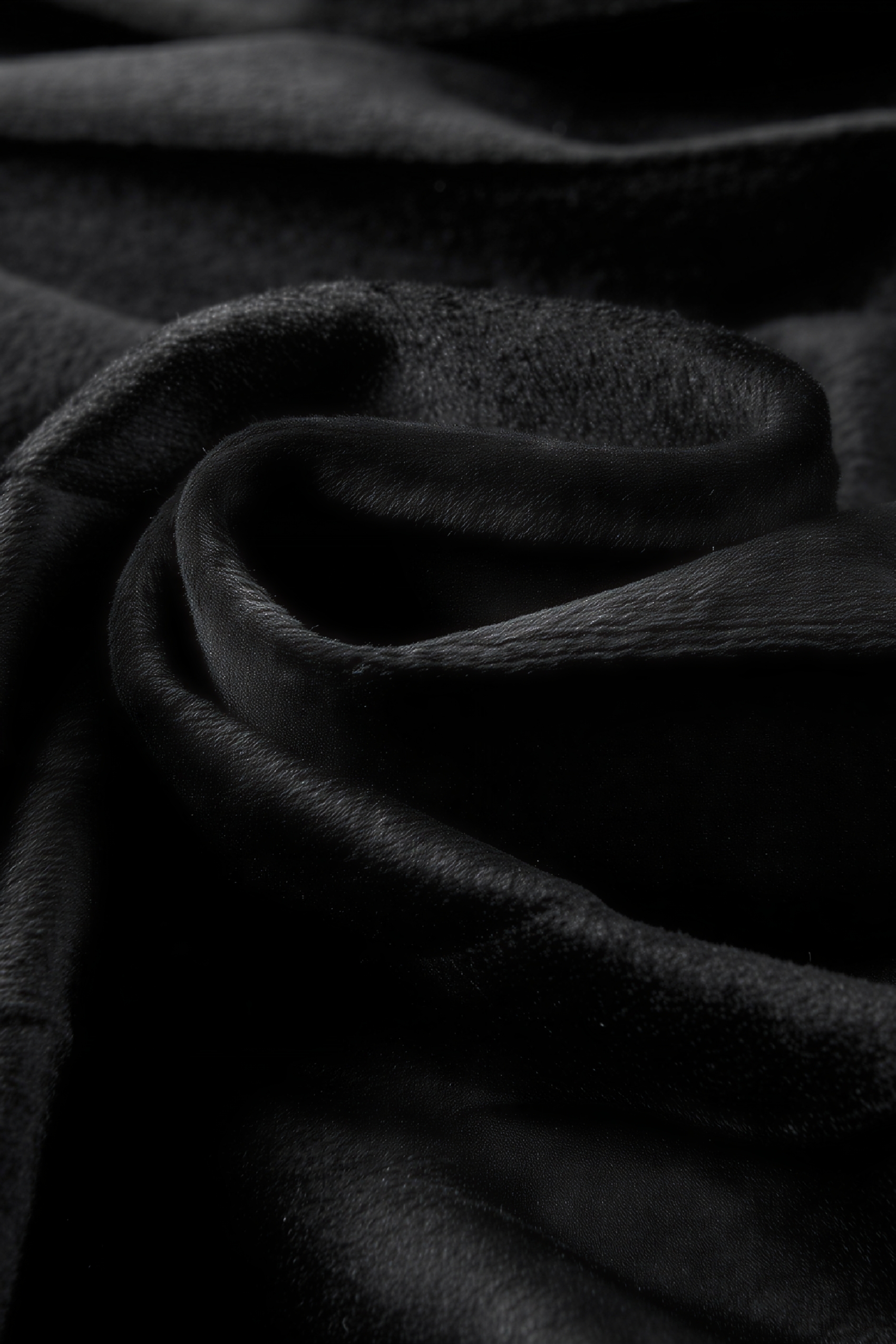 Black pleated midi skirt