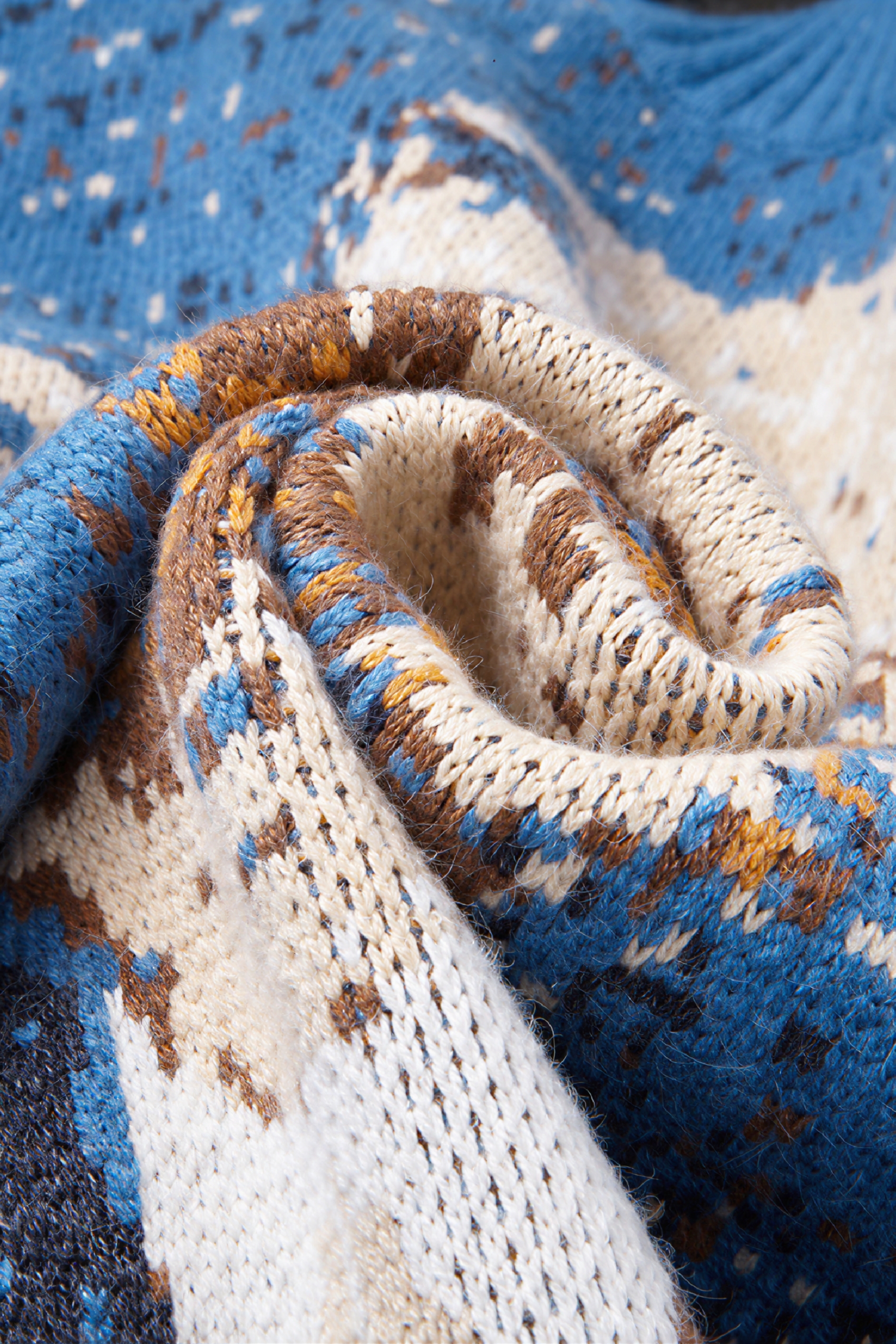 Van Gogh-Inspired Premium Knit Cardigan