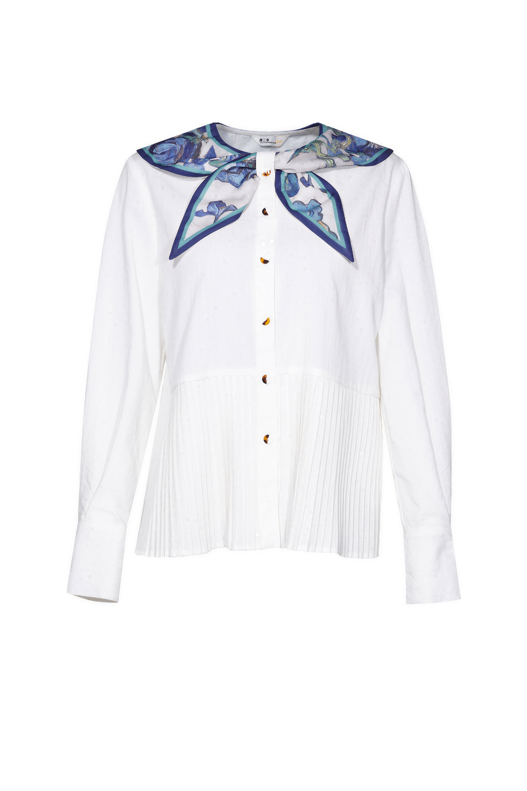 Van Gogh�CInspired White French Sailor Collar Shirt