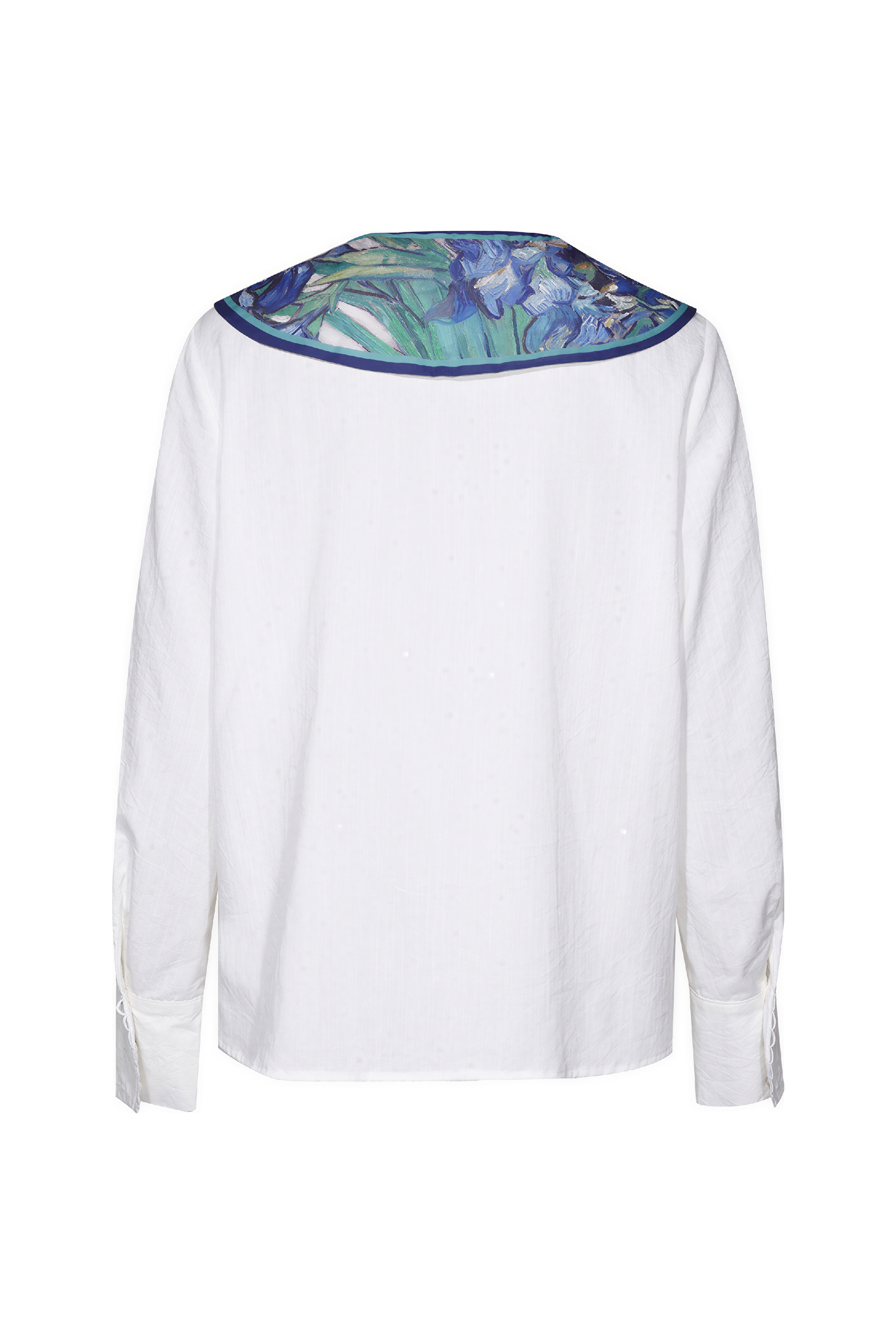 Van Gogh�CInspired White French Sailor Collar Shirt