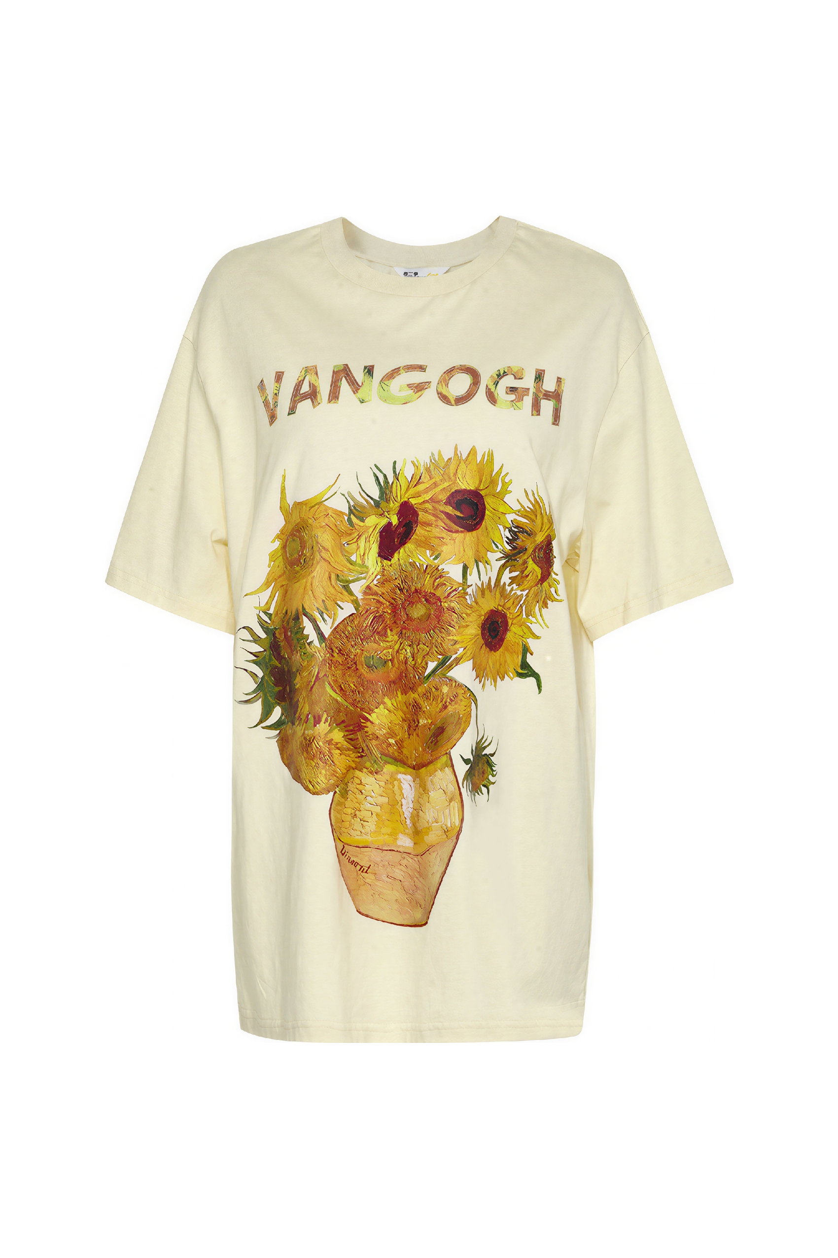 Van Gogh-Inspired Applique Print Cotton T-Shirt | LYONSENS Women's Fashion