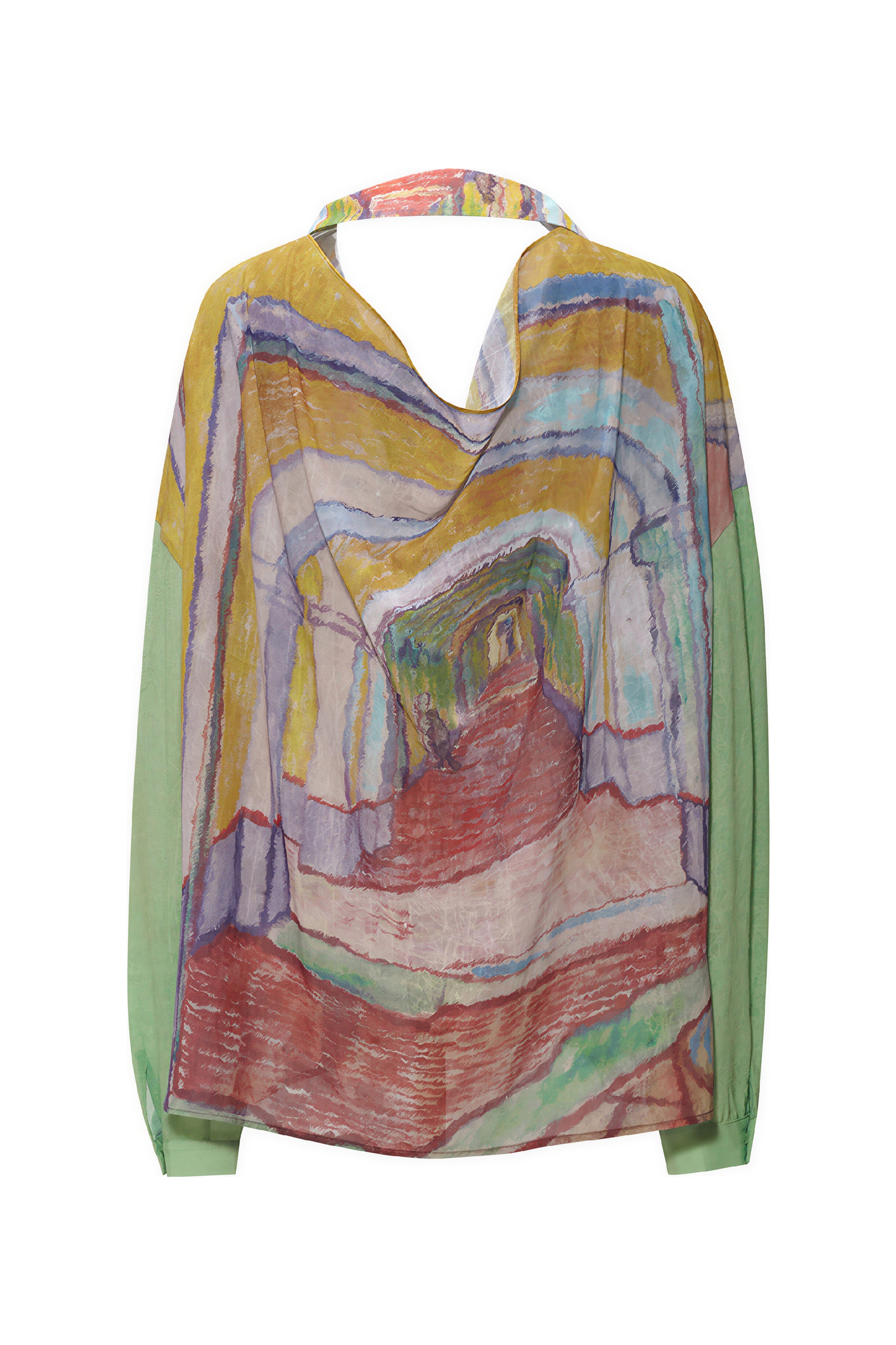 Van Gogh-Inspired Lightweight Long-Sleeve Shirt