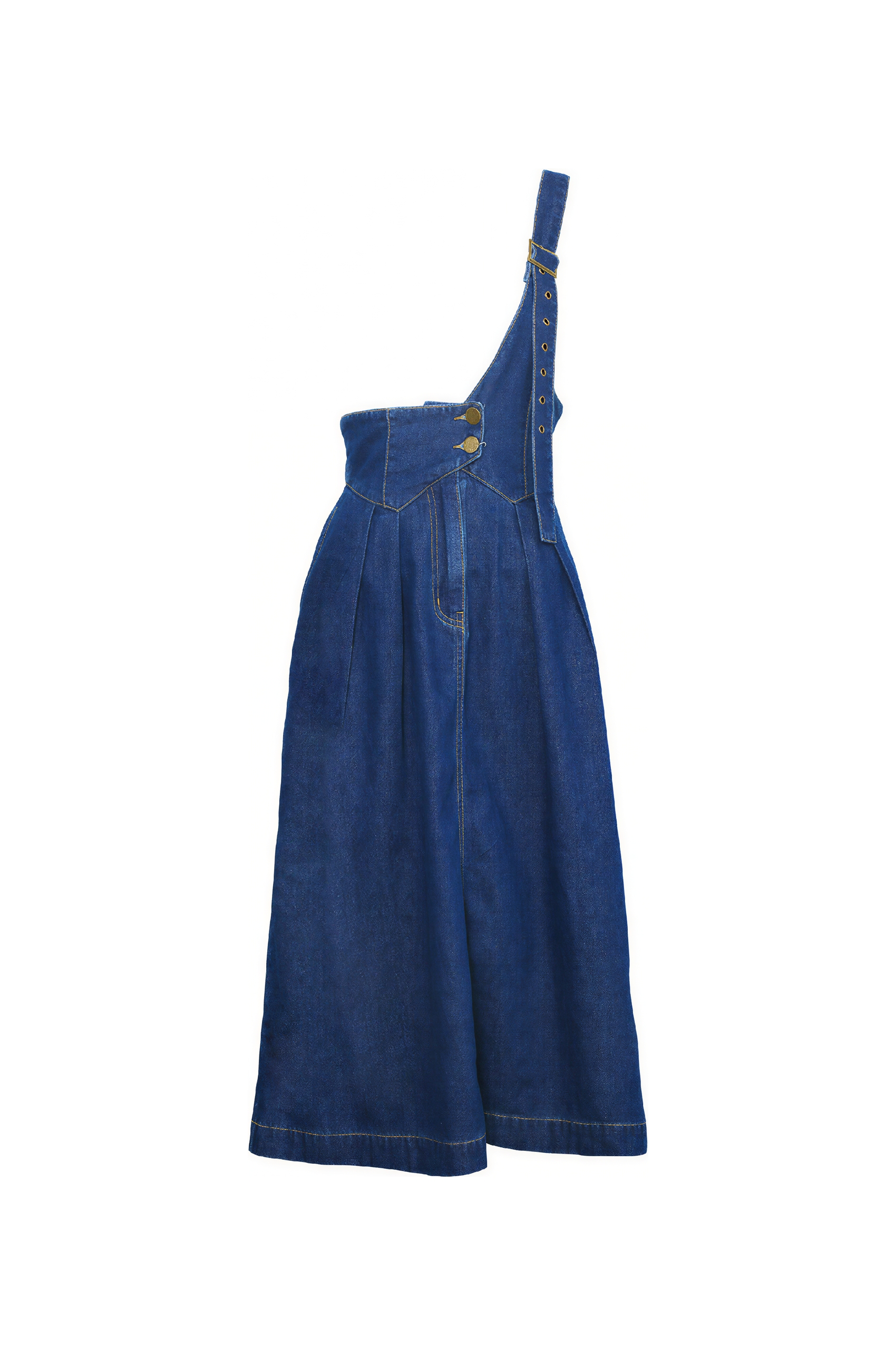 Petite High-Rise A-Line Jean Skirt