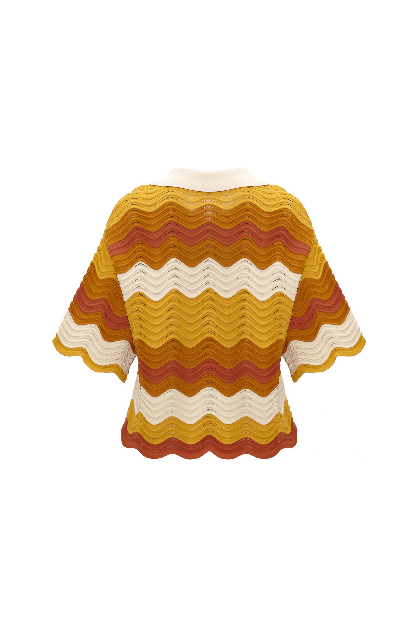 Purple Striped Knit Short-Sleeve Top