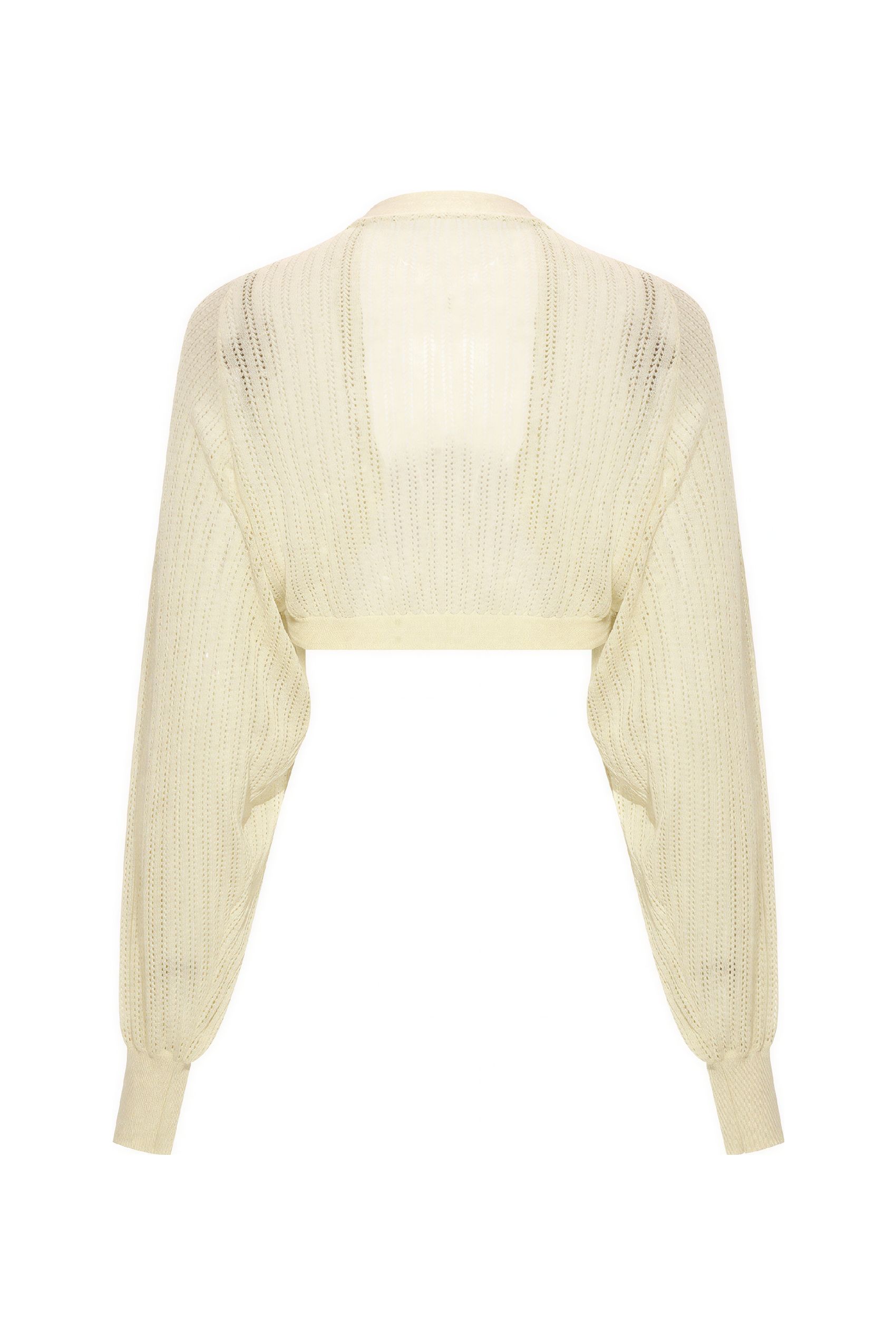 Open-Knit Cropped Cardigan