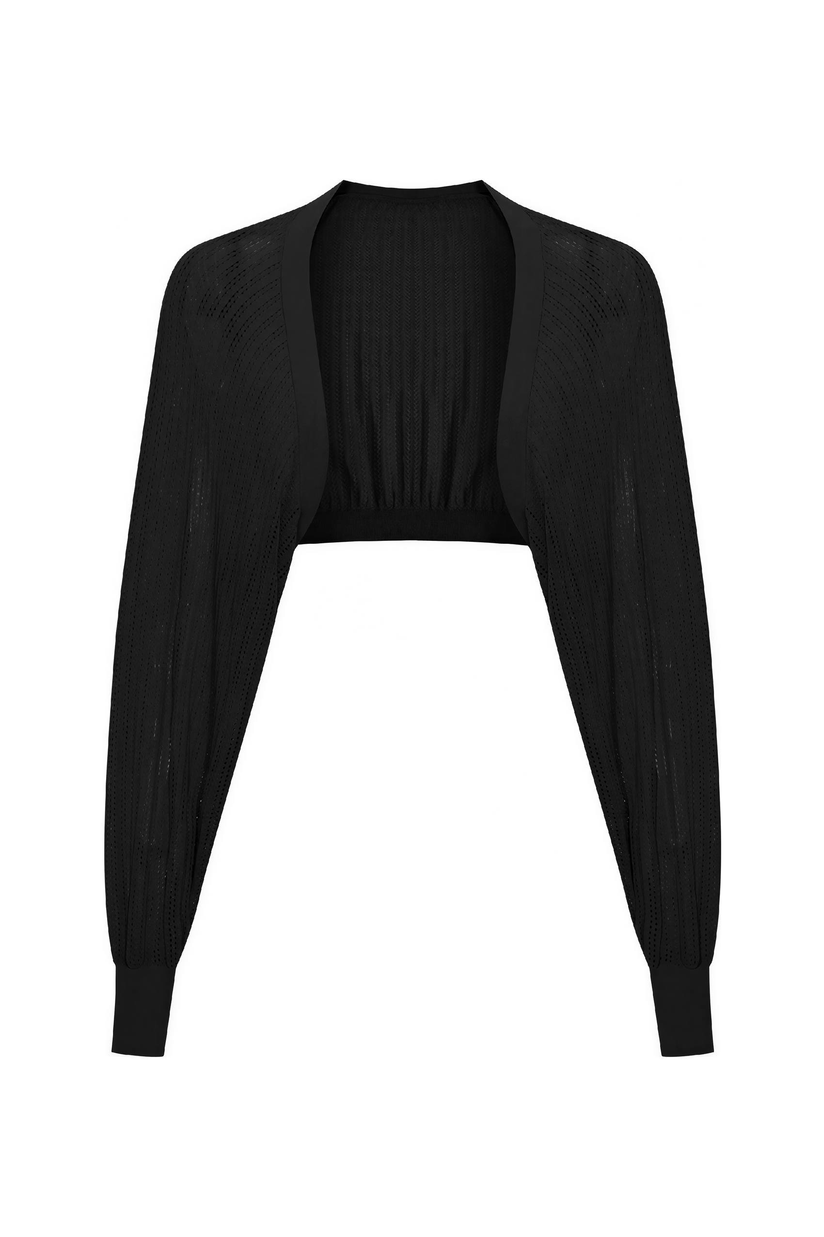 Open-Knit Cropped Cardigan