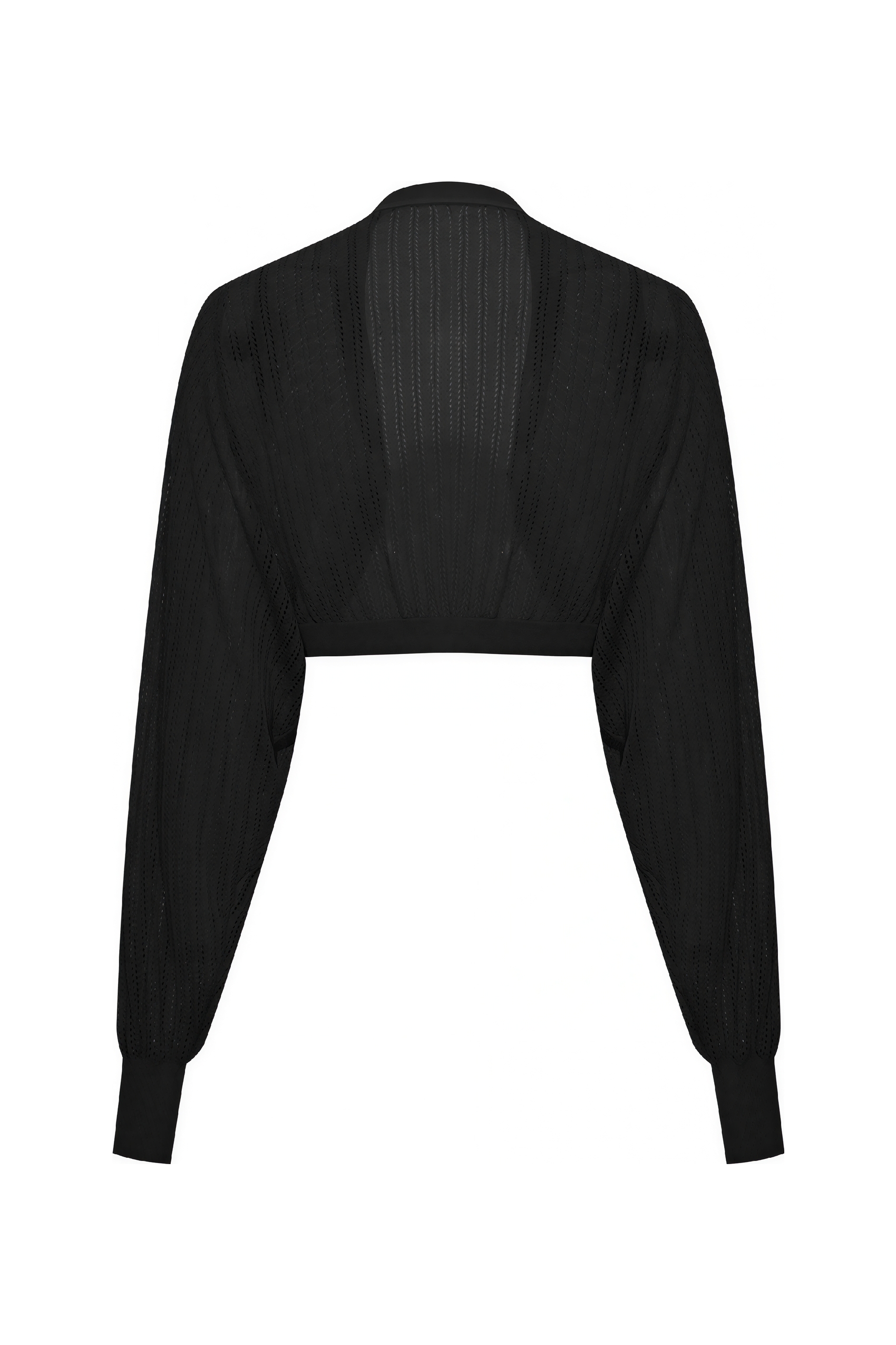 Open-Knit Cropped Cardigan