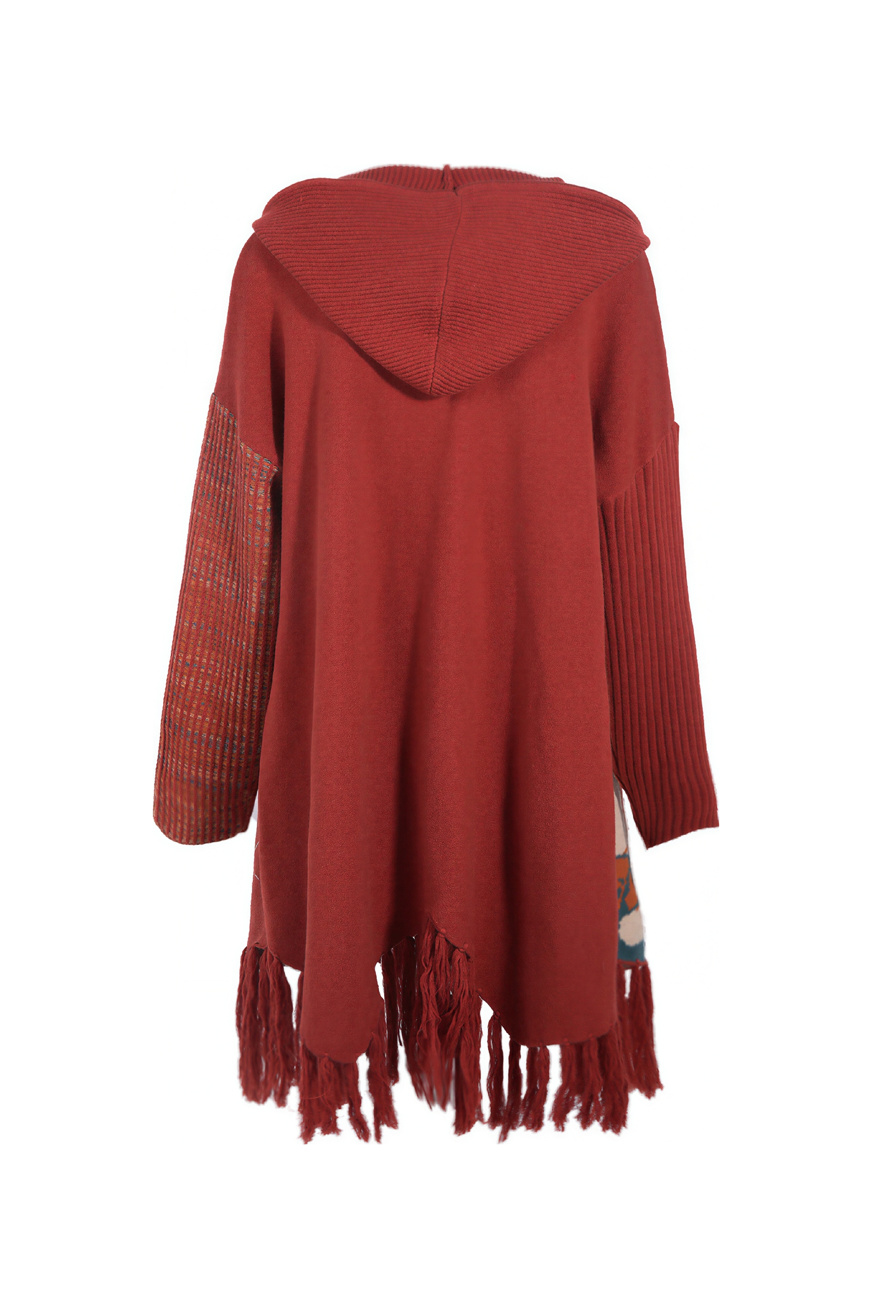 Van Gogh-Inspired Knit Poncho Cape Cardigan