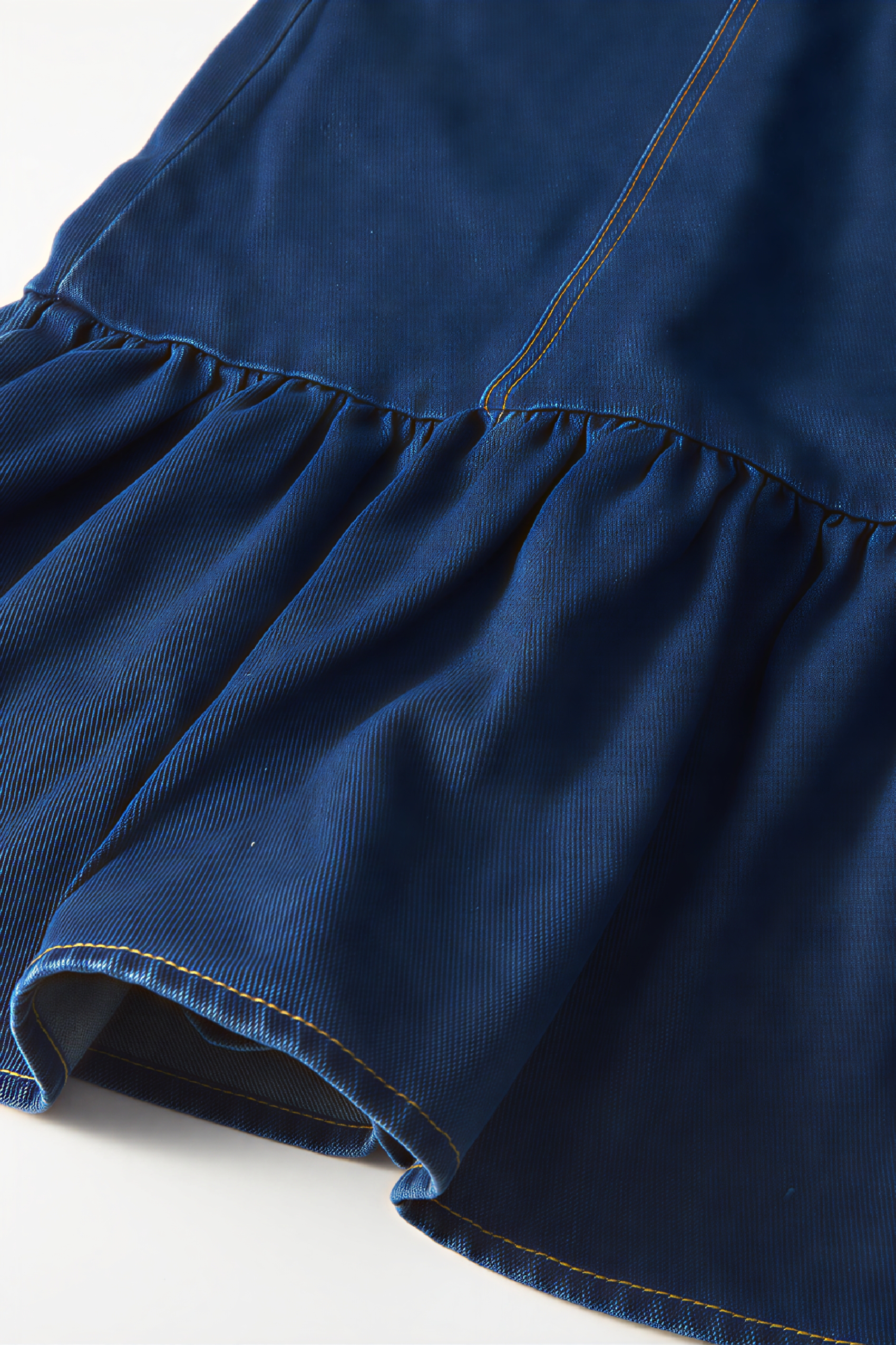 Retro design denim overalls dress