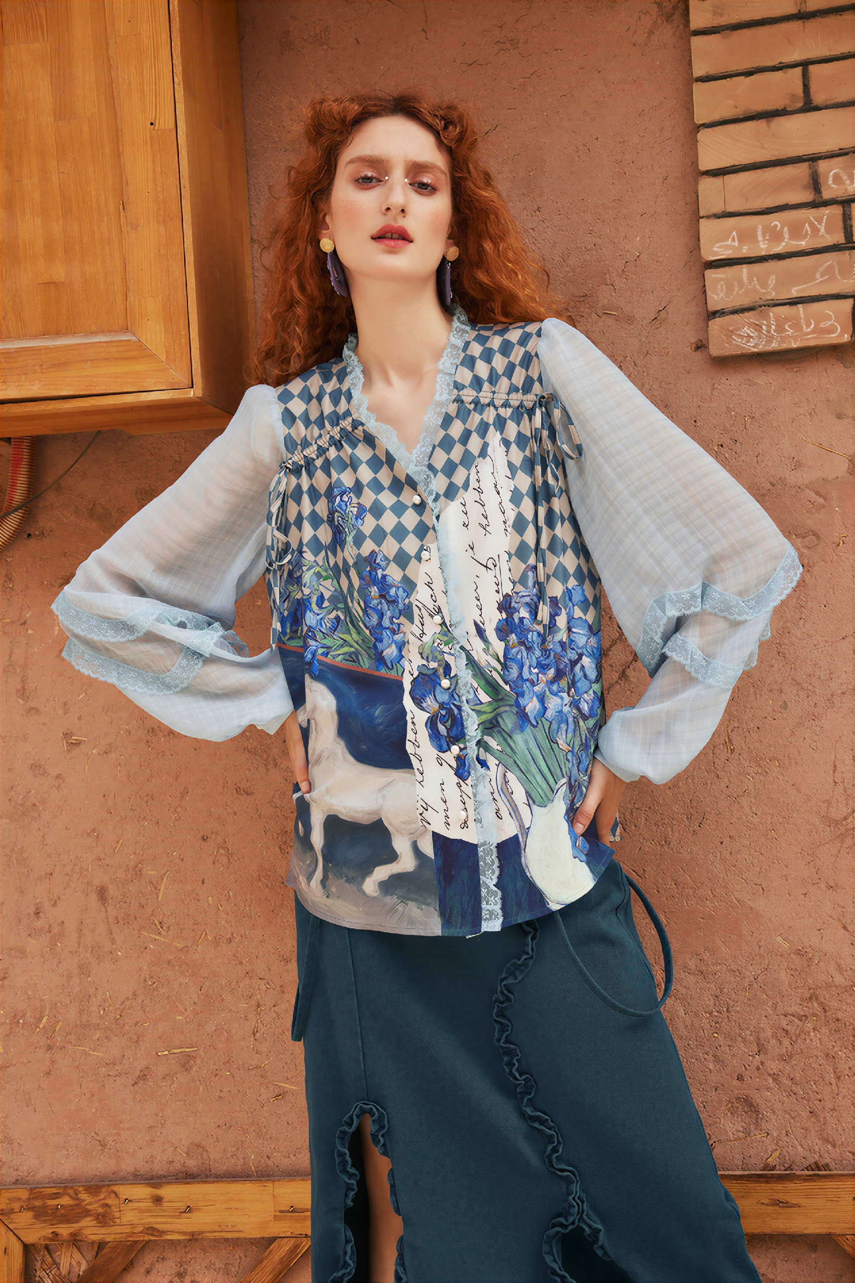 Designer Chiffon Sun-Protection Shirt