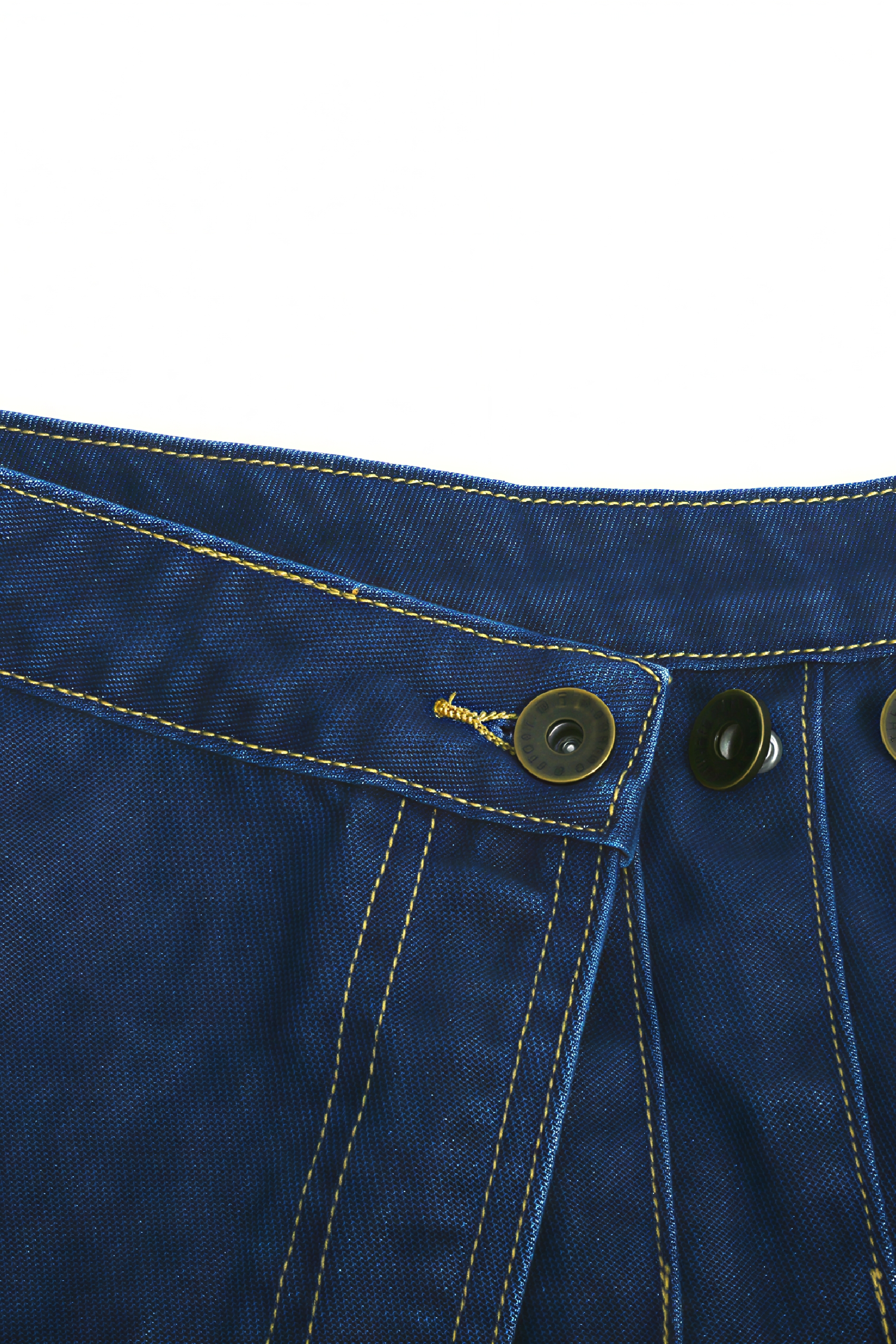 Van Gogh-Inspired High-Waisted A-Line Denim Skirt