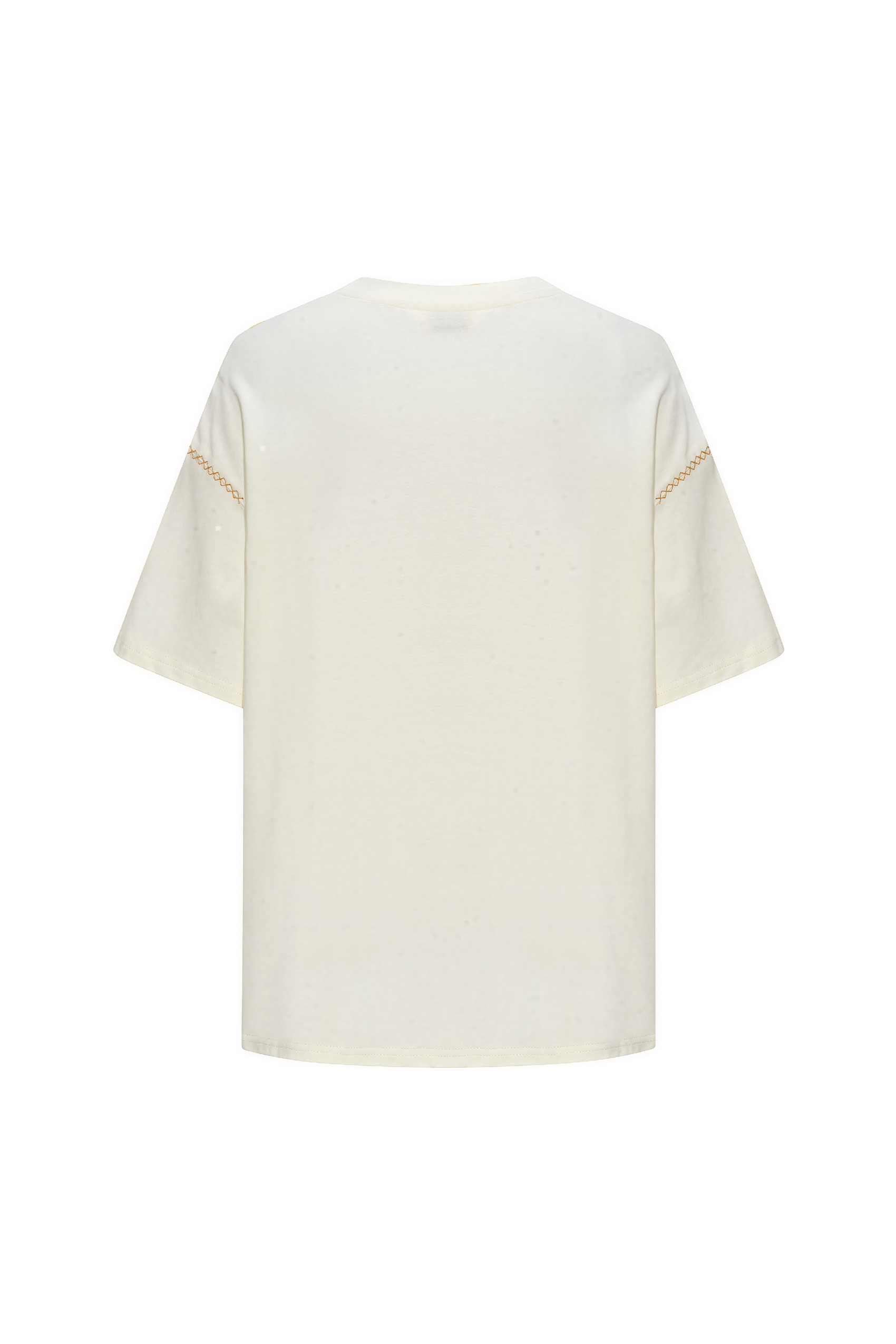 ゴッホにインスパイアされた白いコットンアートプリントTシャツ