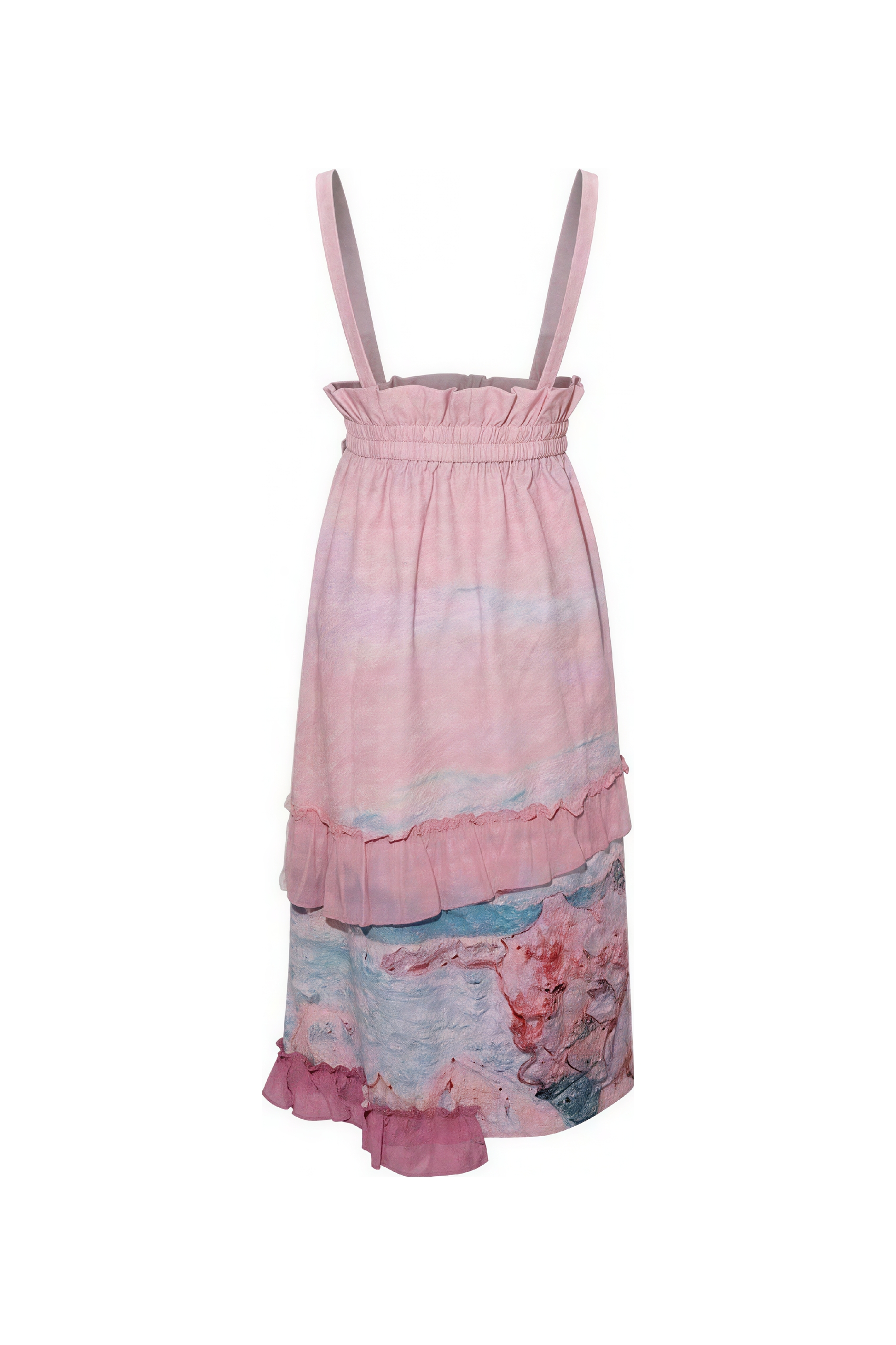 Monet-Inspired Oil Painting Print Skirt