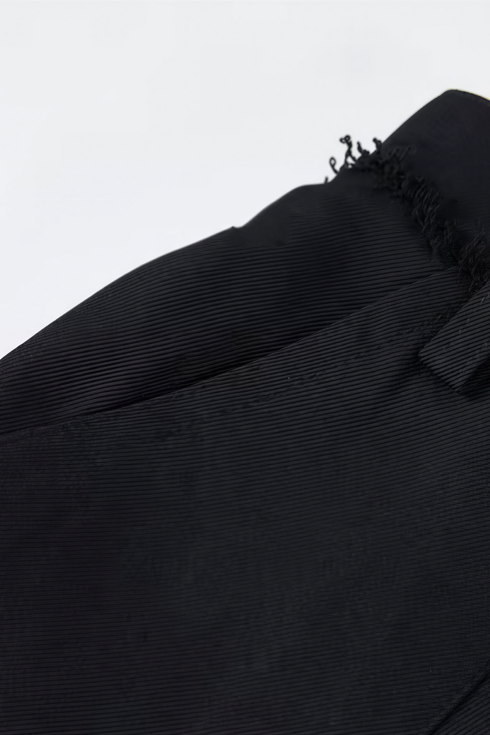 High-Waisted Straight-Leg Raw-Edge Pants-LYONSENS