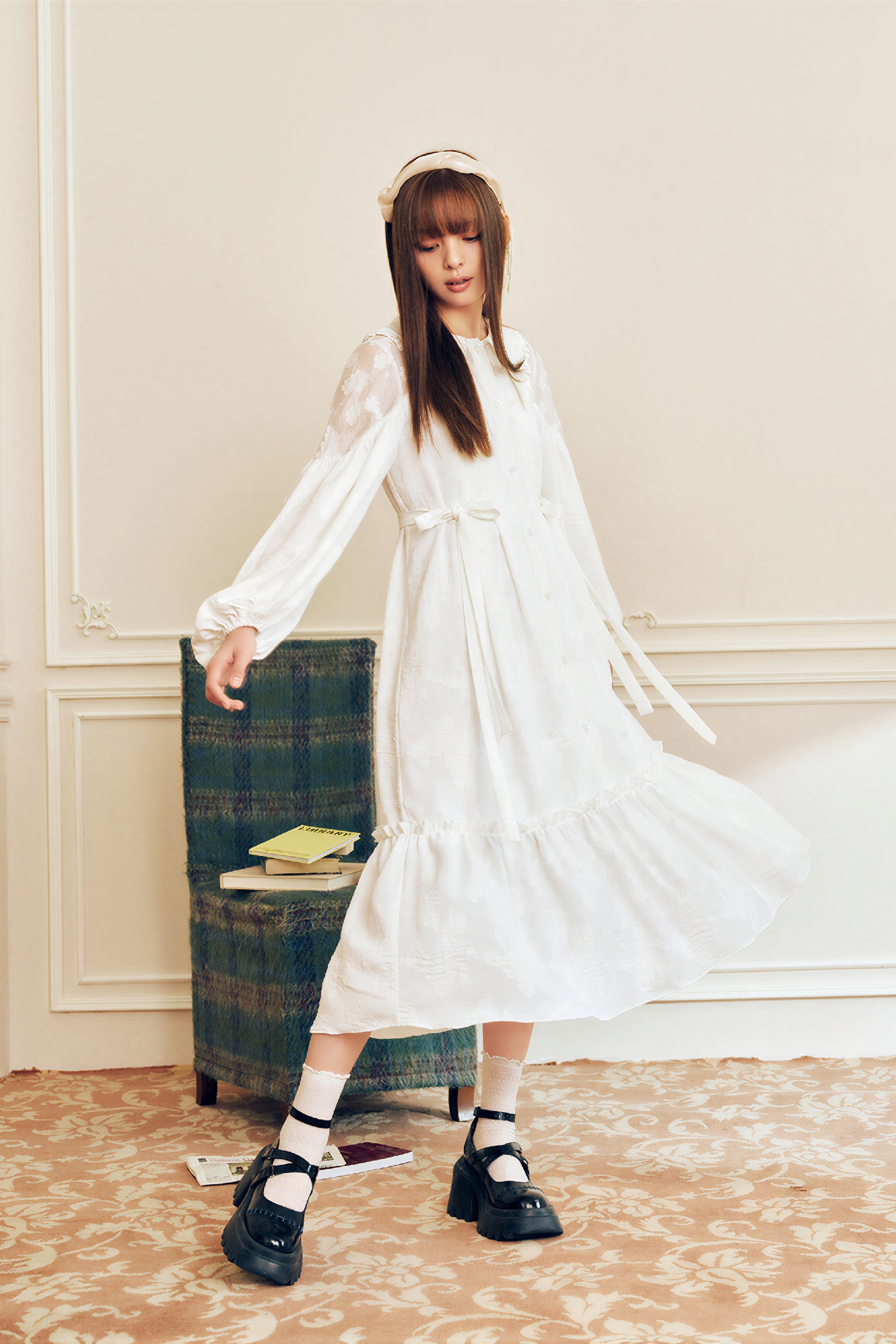 White Lace Layering Dress