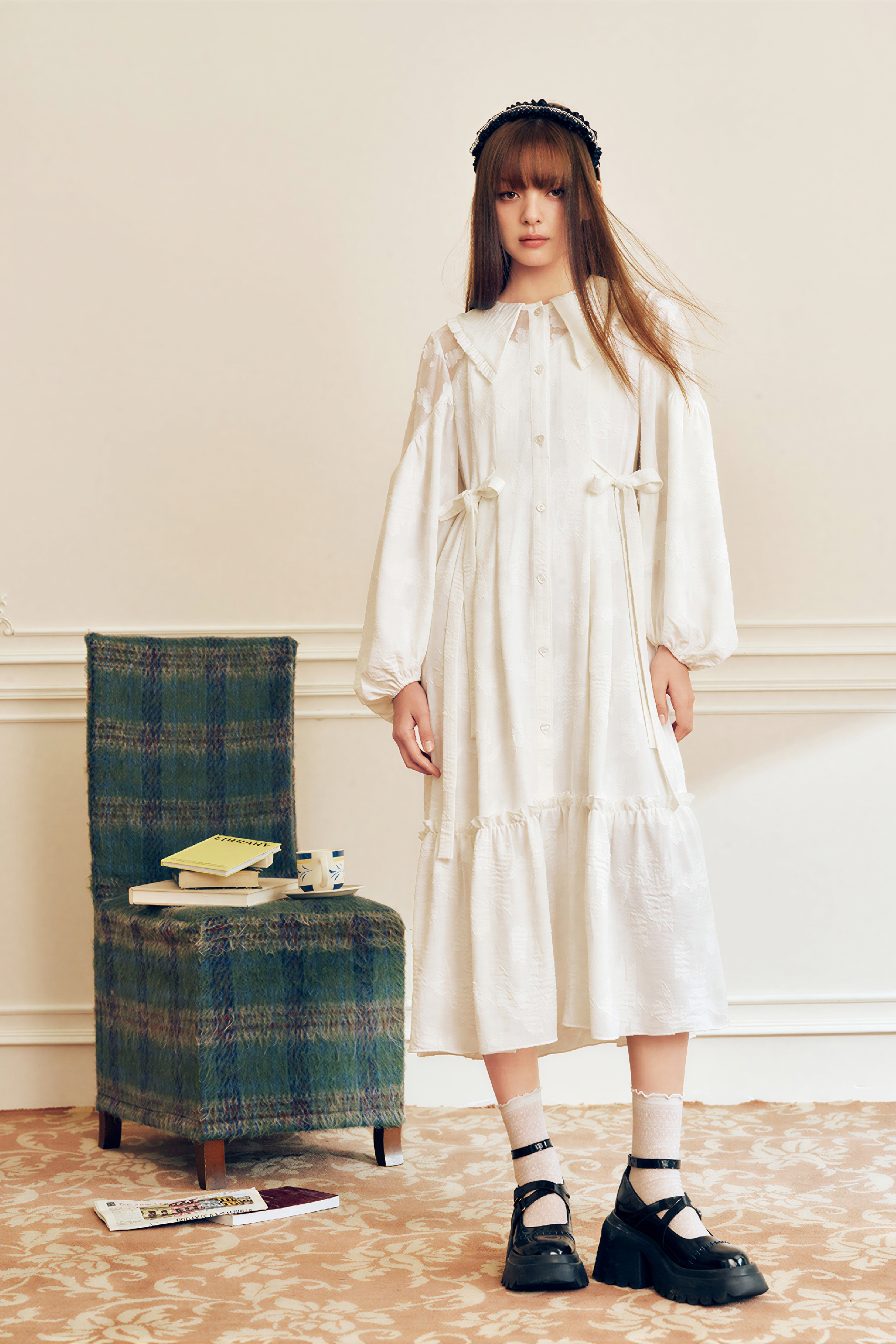 White Lace Layering Dress