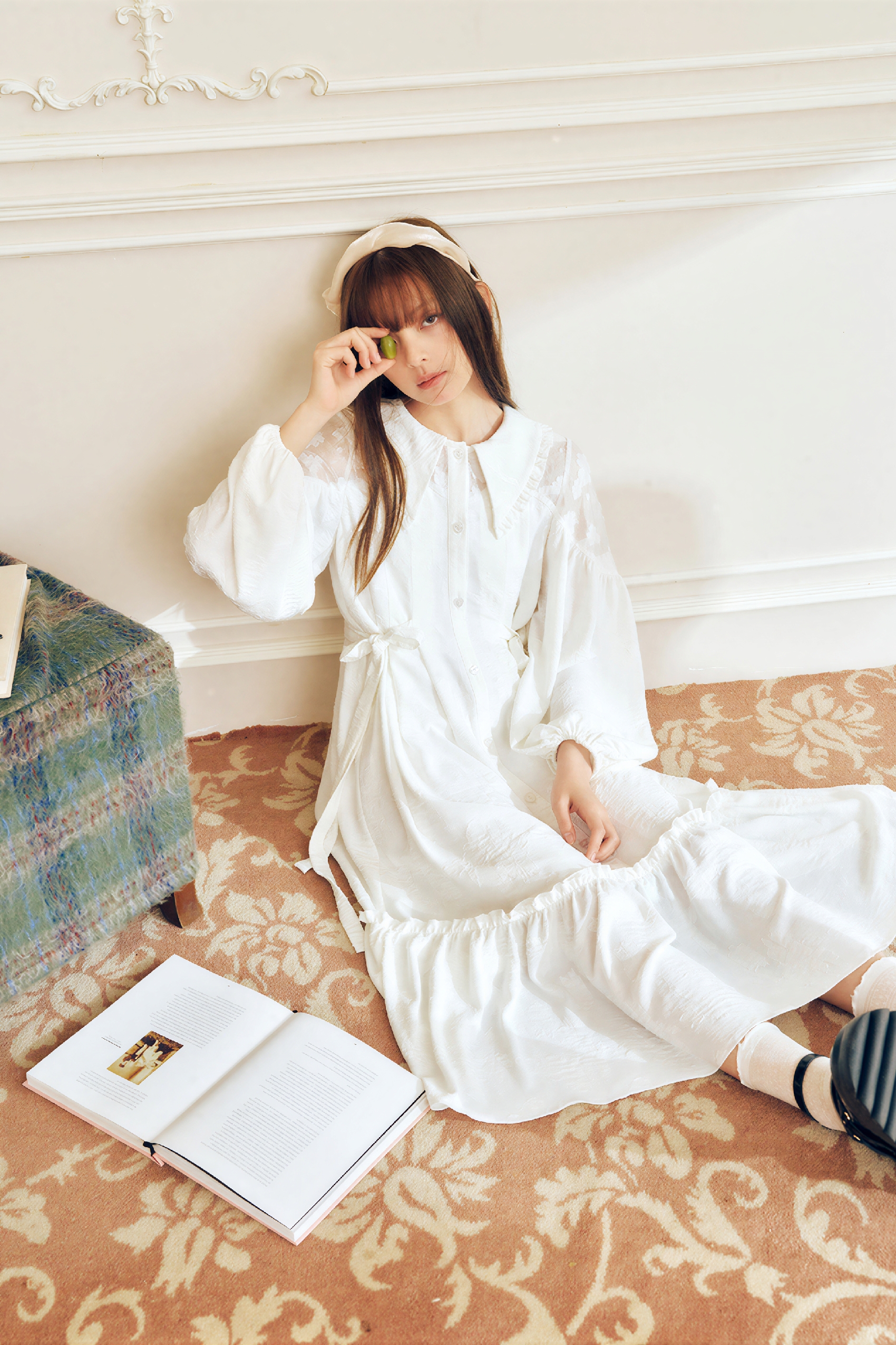 White Lace Layering Dress