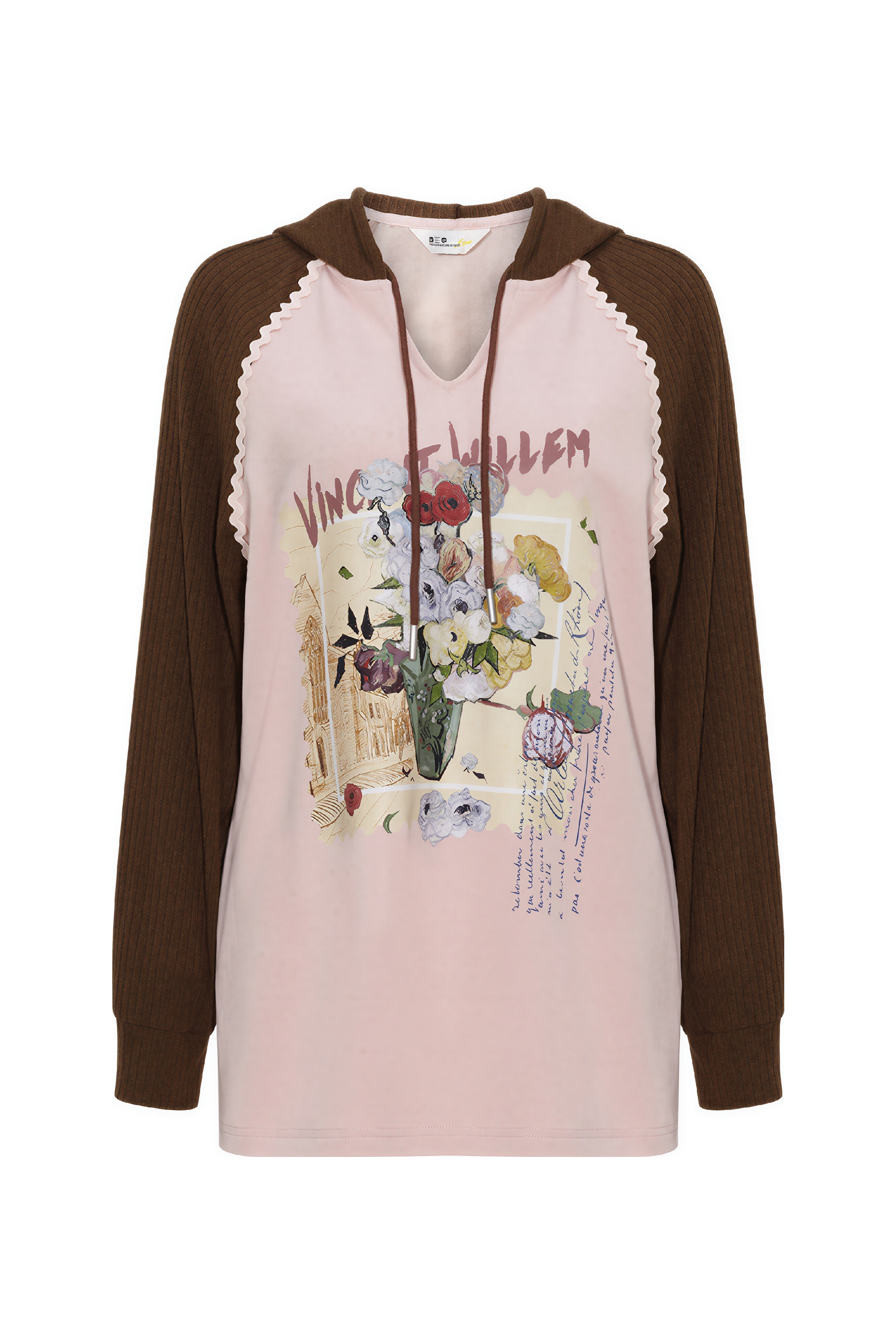 Van Gogh-Inspired Art Print Slim-Fit T-Shirt