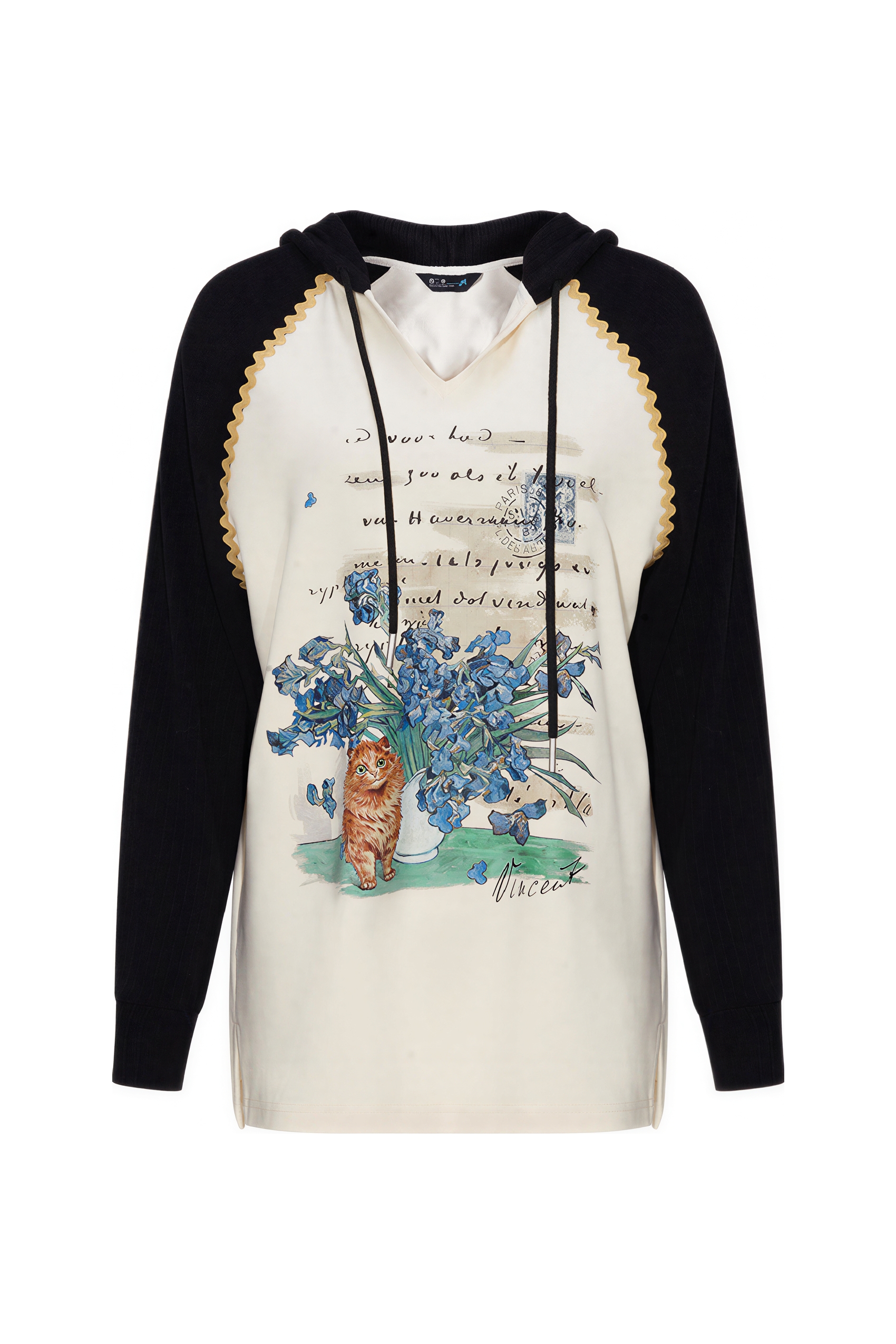 Van Gogh-Inspired Art Print Slim-Fit T-Shirt