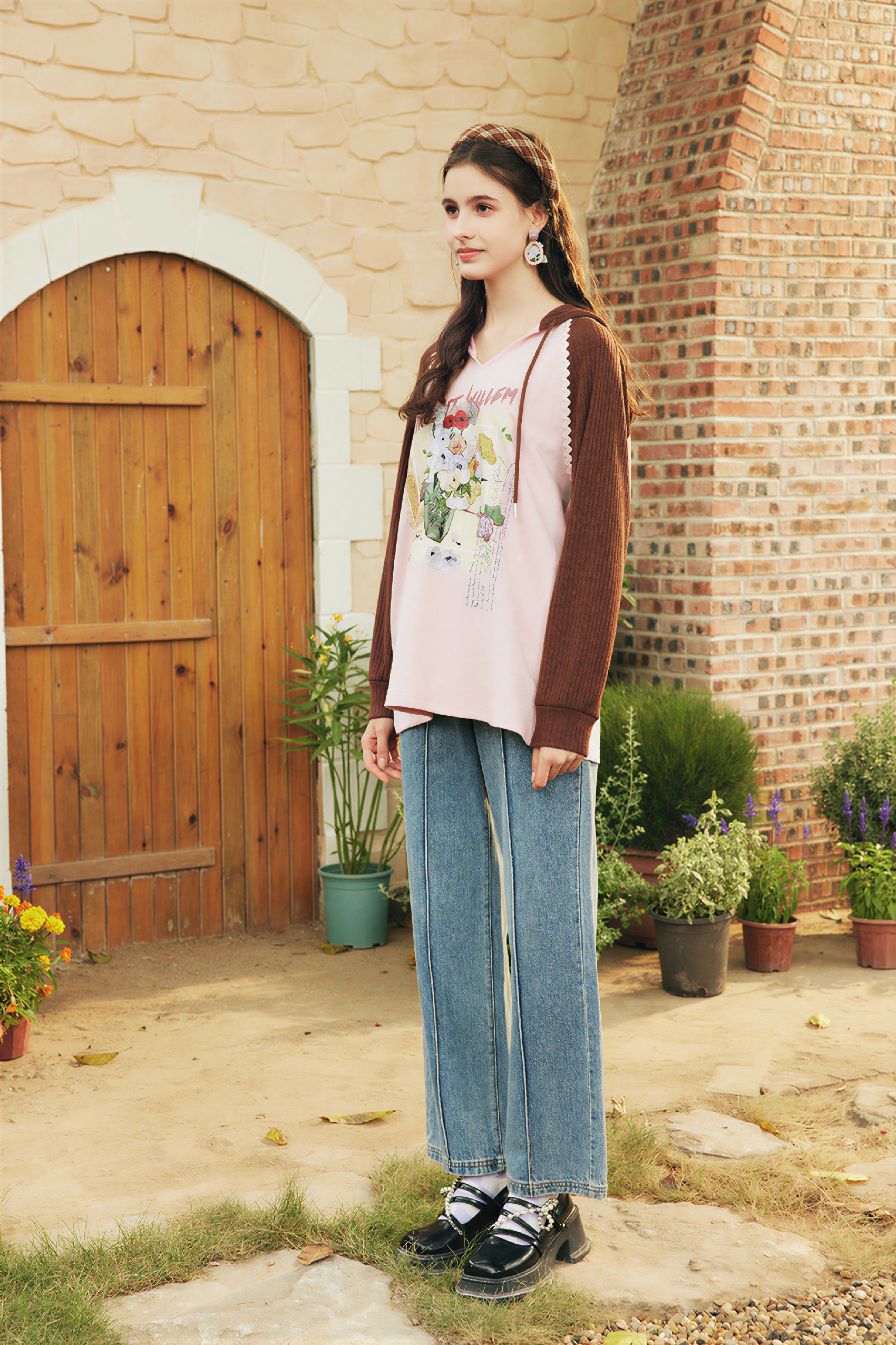 Van Gogh-Inspired Art Print Slim-Fit T-Shirt