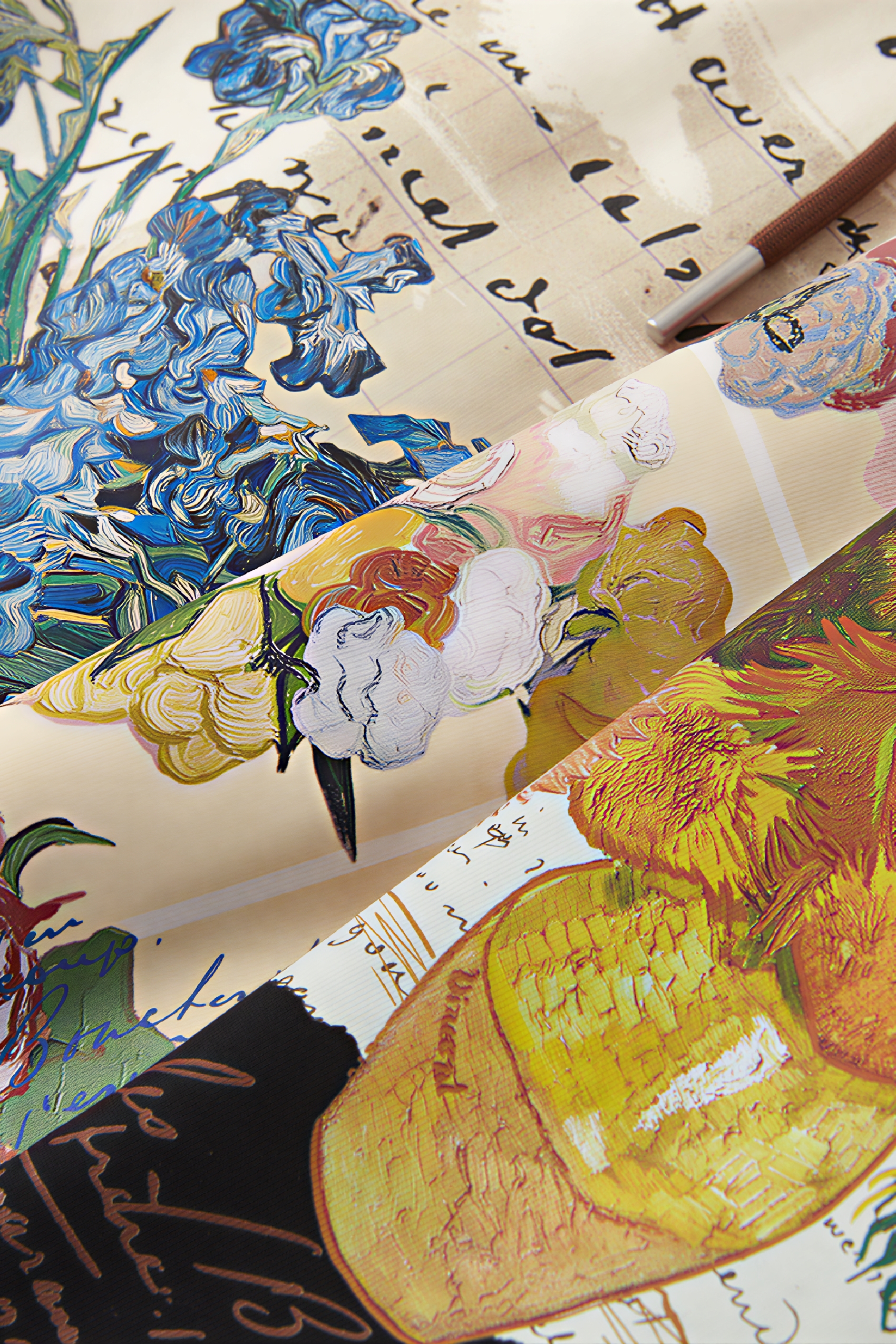 Van Gogh-Inspired Art Print Slim-Fit T-Shirt