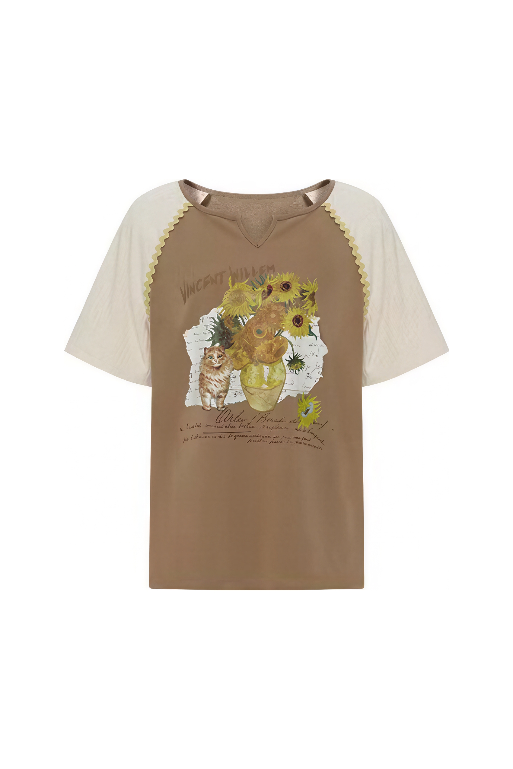 Van Gogh-Inspired Relaxed Print T-Shirt-LYONSENS